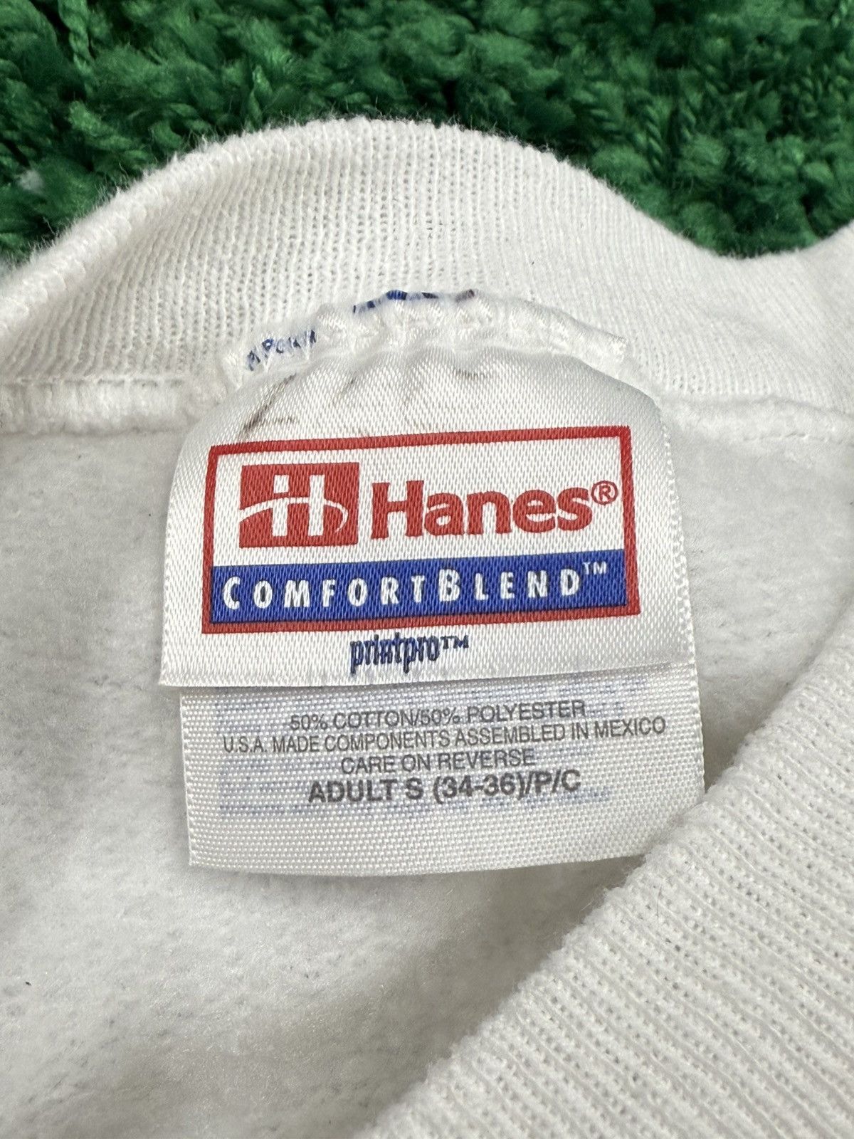 Hanes × Vintage Jingle Bell Run Walk Sweatshirt White Oversized Small 90s Size US S / EU 44-46 / 1 - 5 Thumbnail