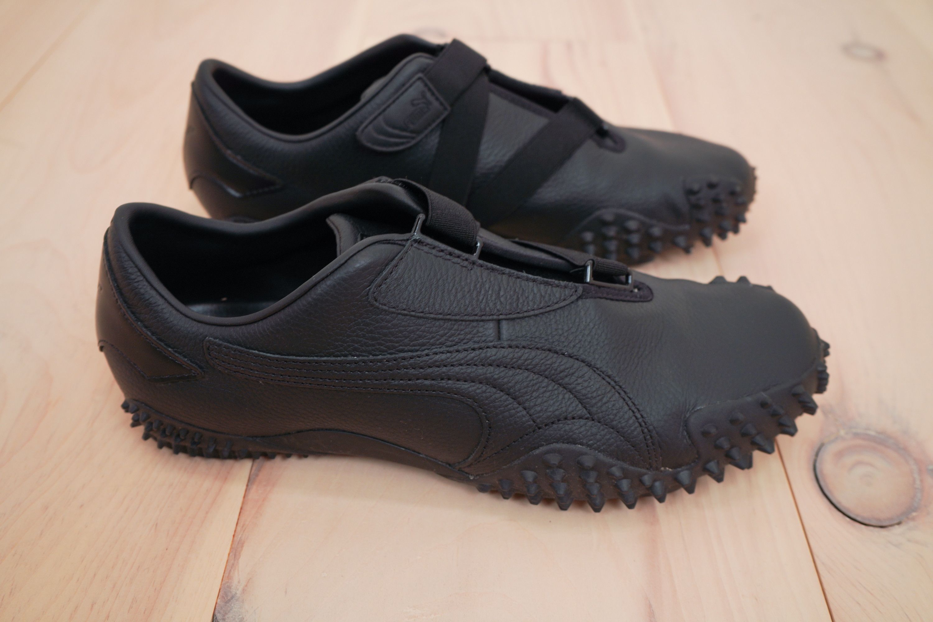 Puma All Black Leather Puma Mostros Size US 11.5 / EU 44-45 - 2 Thumbnail