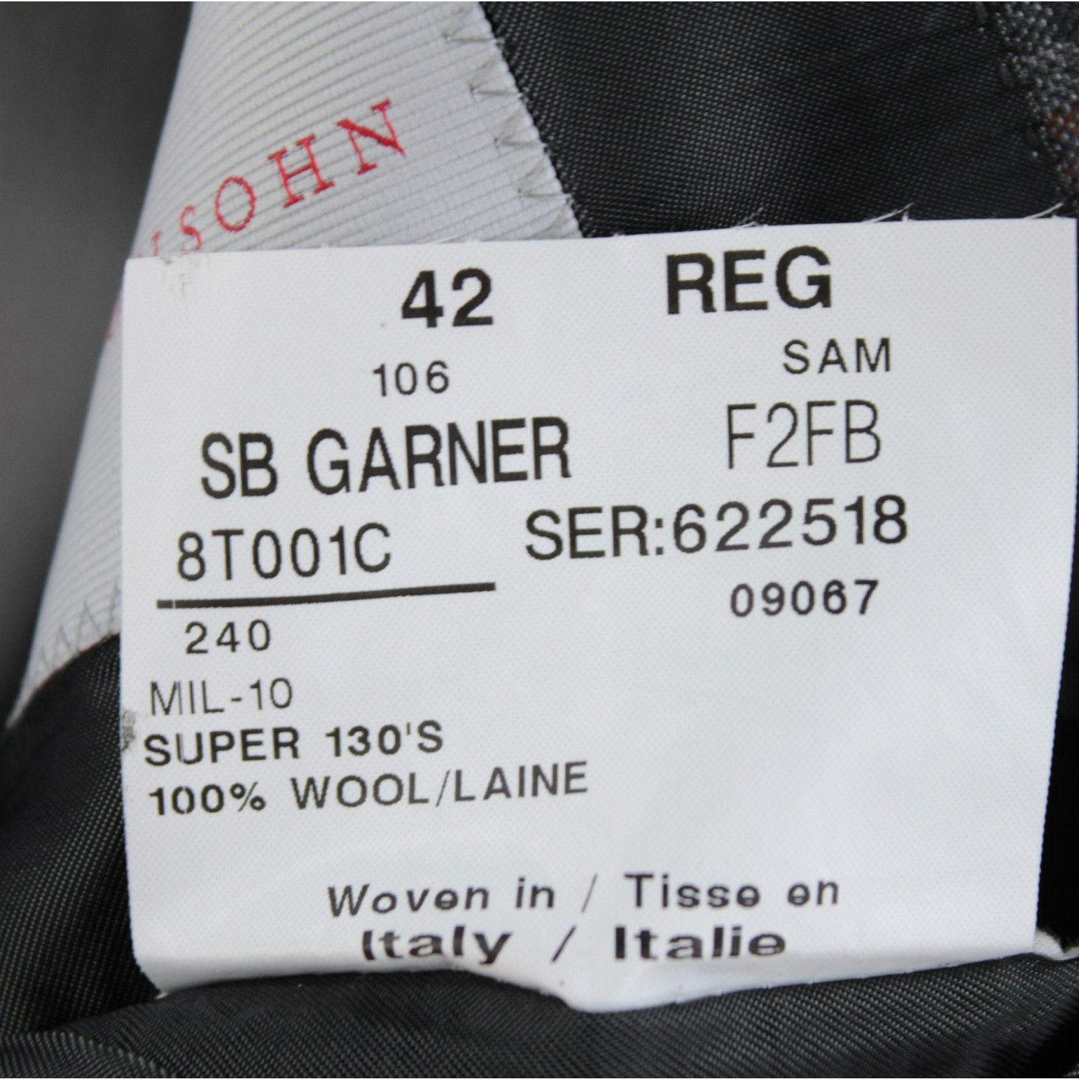 Samuelsohn Samuelsohn Sport Coat Size 42 Regular US in Gray Size 42R - 9 Thumbnail