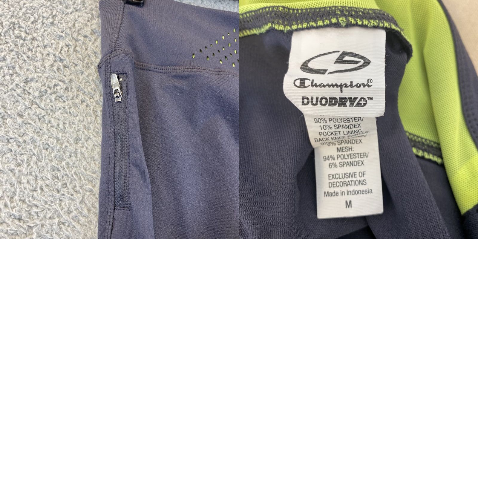 Champion C9 by Champion Women's Yoga Pants Size M Gray Cropped / 58-12 Size 32" / US 10 / IT 46 - 8 Thumbnail