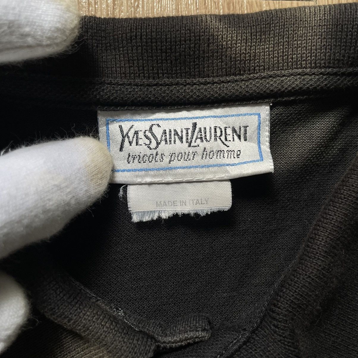 Yves Saint Laurent VINTAGE YSL TRICOTS POUR HOMME MADE ITALY POLO Size US S / EU 44-46 / 1 - 4 Thumbnail