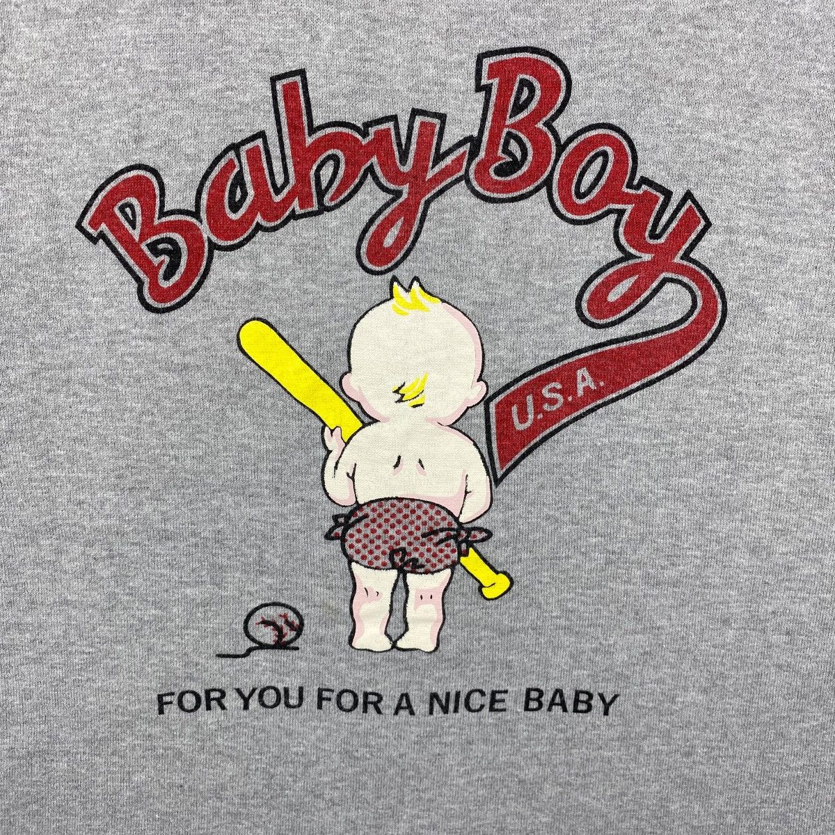 Vintage Vintage BABY BOY Usa For You For A Nice Baby Graphic Tee Size US M / EU 48-50 / 2 - 2 Thumbnail
