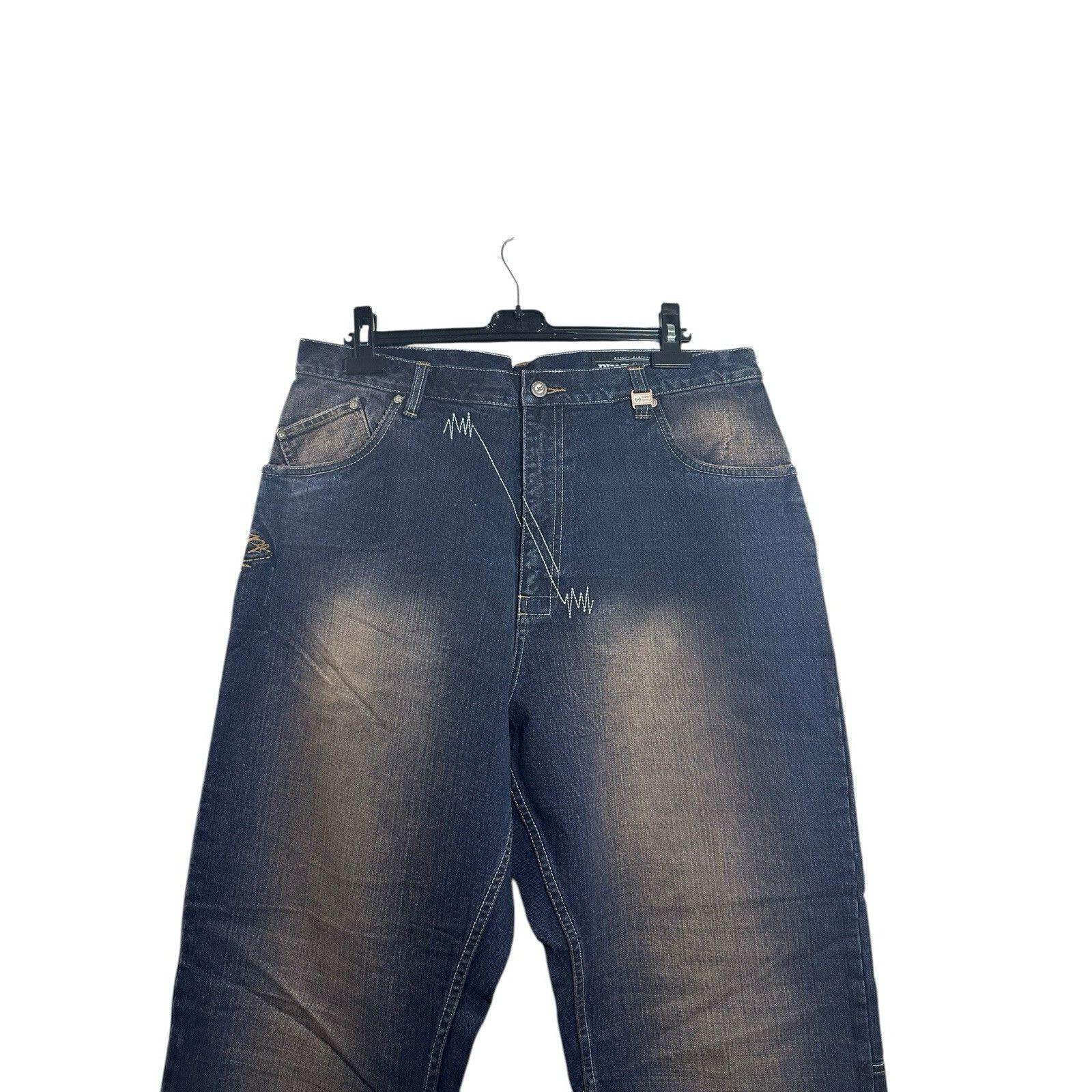 Phat Farm Vintage Phat Farm Denim Jeans Hip Hop Baggy Y2K 90’s 2000’s Size US 38 / EU 54 - 2 Thumbnail