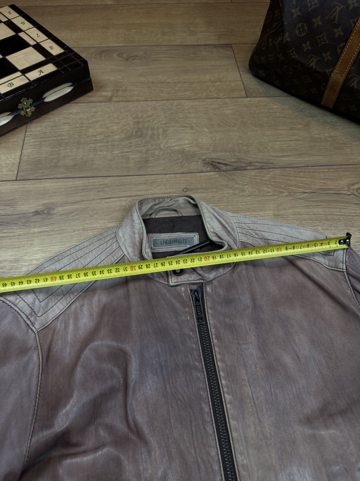Karl Lagerfeld Karl Lagerfeld leather jacket original casual item Size US L / EU 52-54 / 3 - 7 Thumbnail