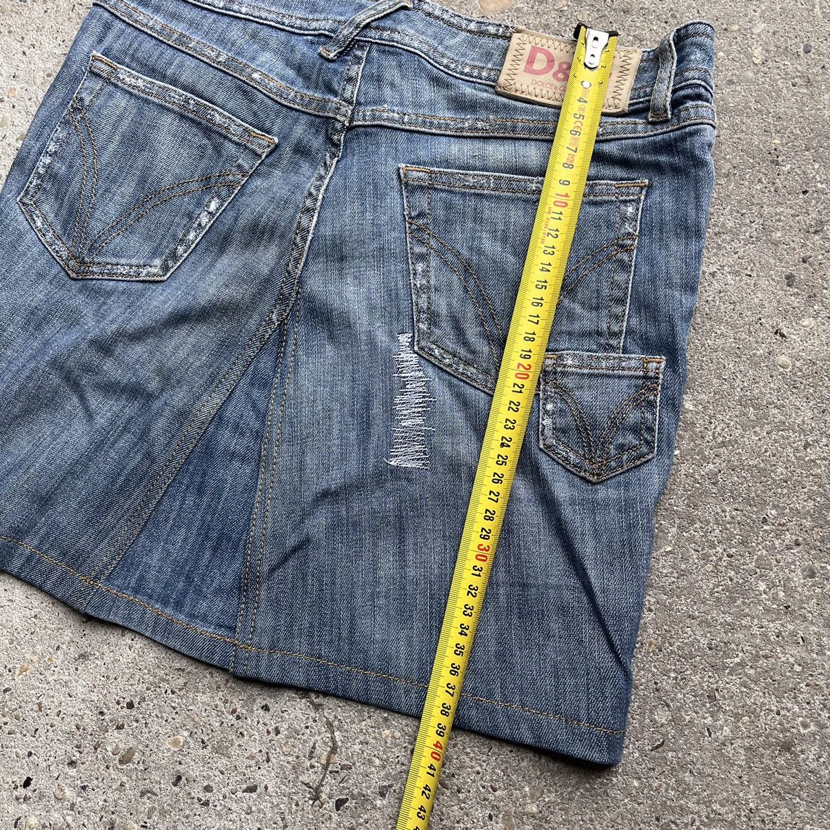 Dolce & Gabbana Dolce Gabbana Jeans Mini Skirt Size 26 Size 25" / US 0 / IT 36 - 10 Thumbnail