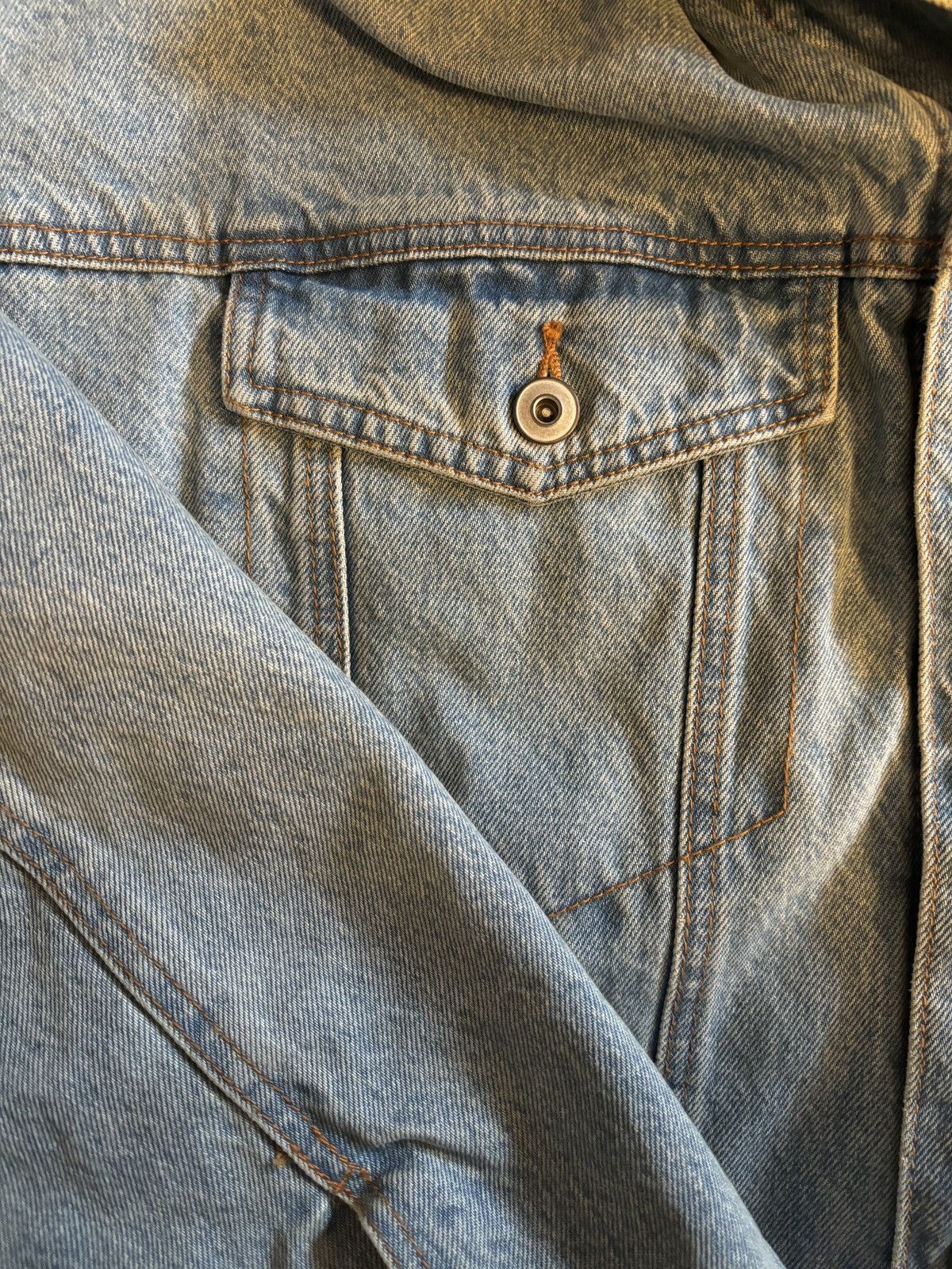 Elwood Oversized Cropped Flannel Jean Jacket Size US L / EU 52-54 / 3 - 3 Thumbnail