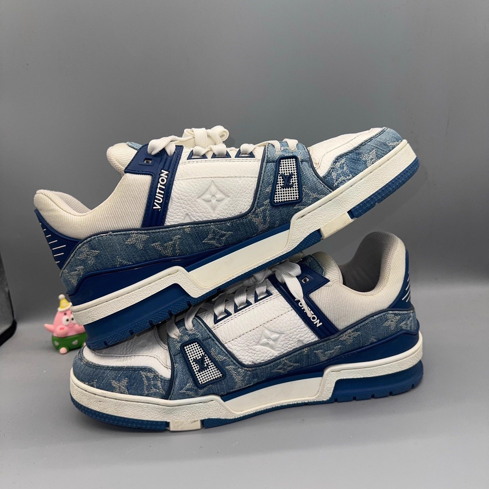 Louis Vuitton LOUIS VUITTON Trainer blue white denim 42 Size US 9 / EU 42 - 5 Thumbnail