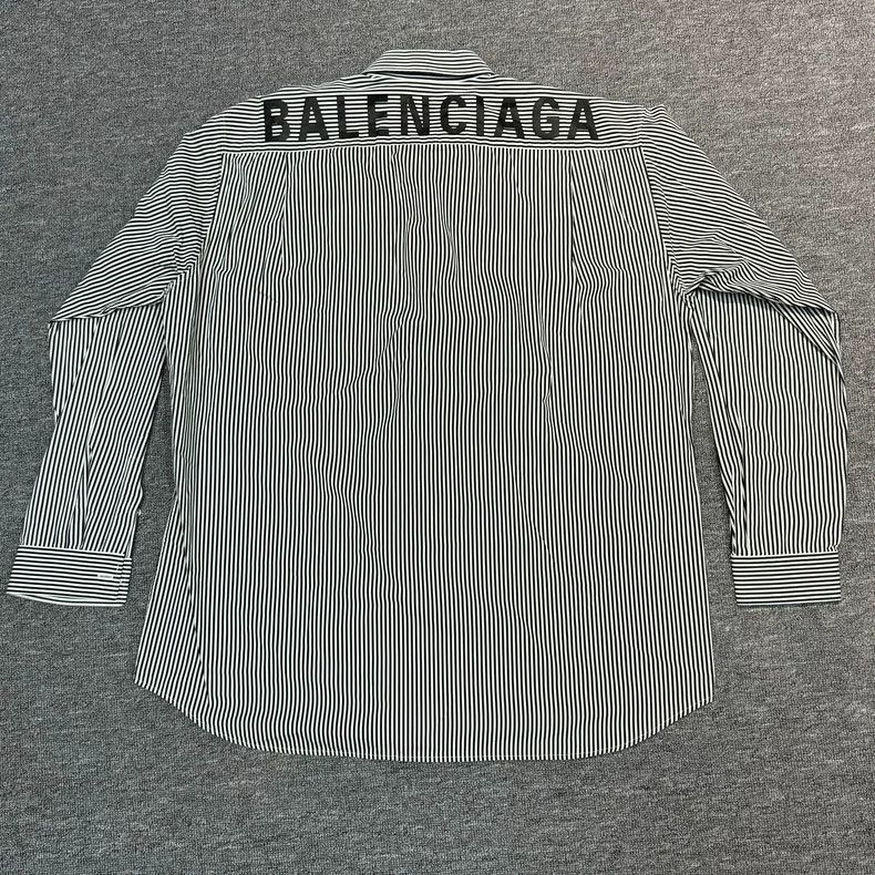 Balenciaga Balenciaga Black and white striped back logo printed long Size US XXS / EU 40 - 2 Thumbnail