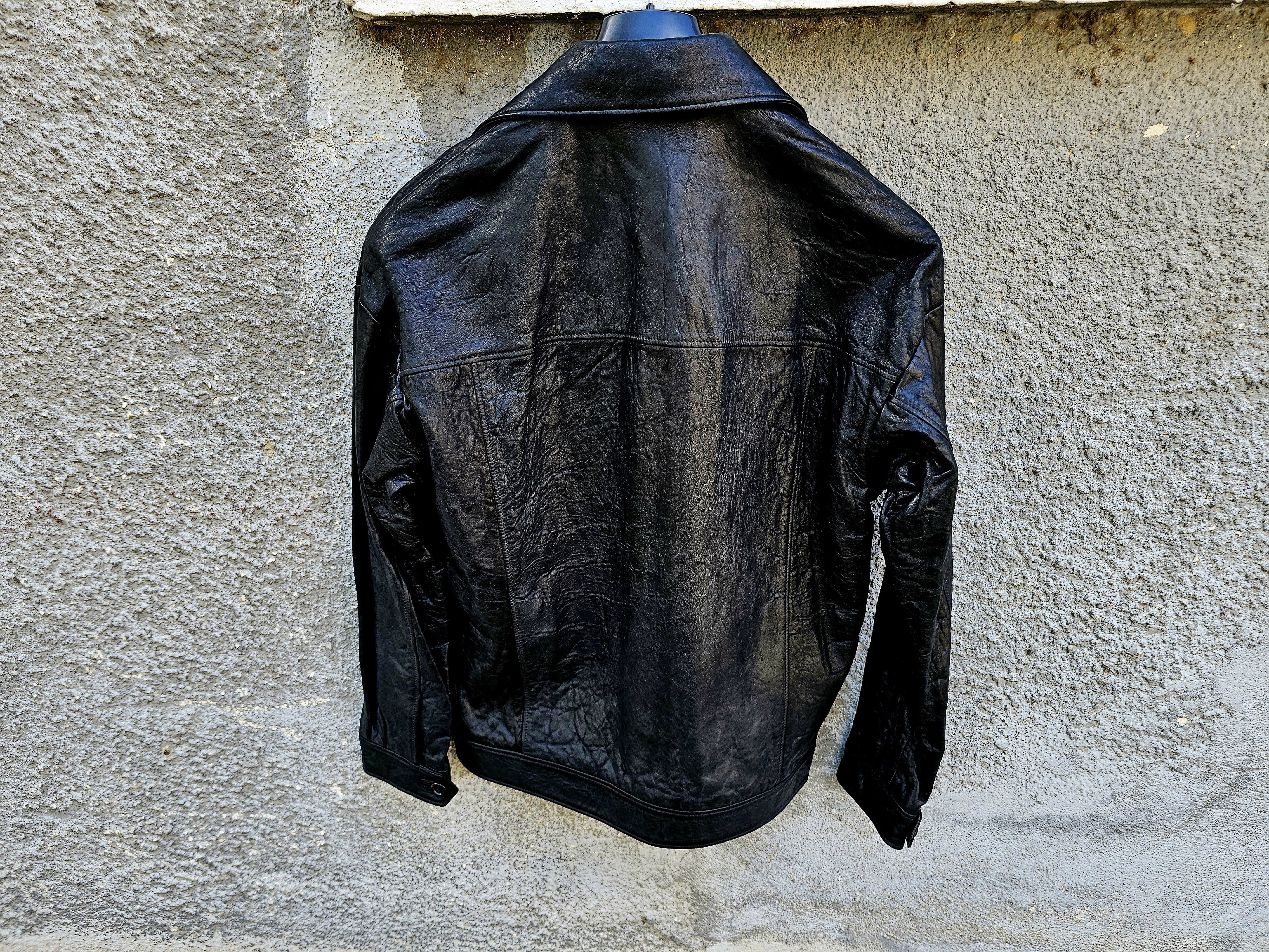 Gucci $3450 GUCCI Black Horsebit Lambskin Leather Men's Jacket Size US S / EU 44-46 / 1 - 8 Thumbnail