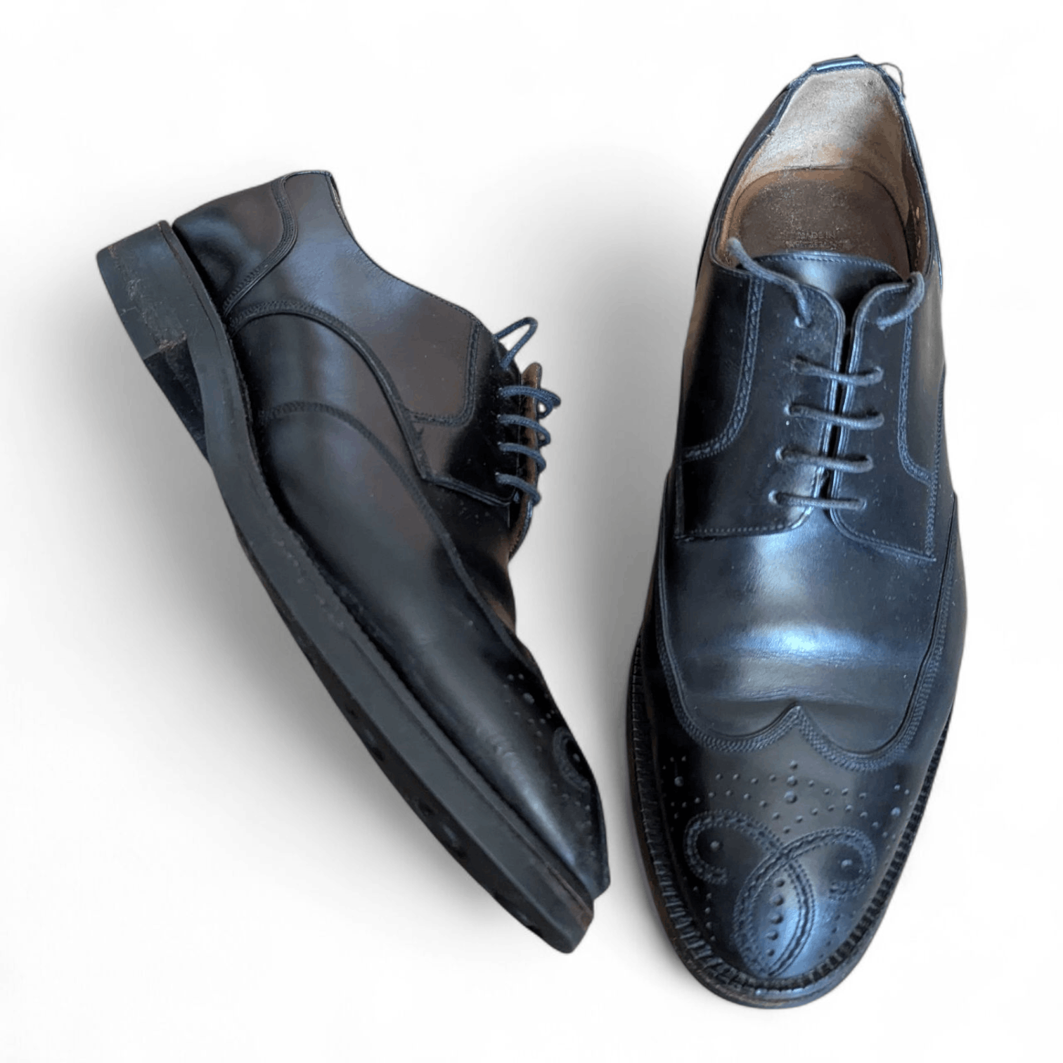 Bally Bally Scribe Wingtip Derby Brogues Goodyear Welted Size US 7 / EU 40 - 13 Thumbnail