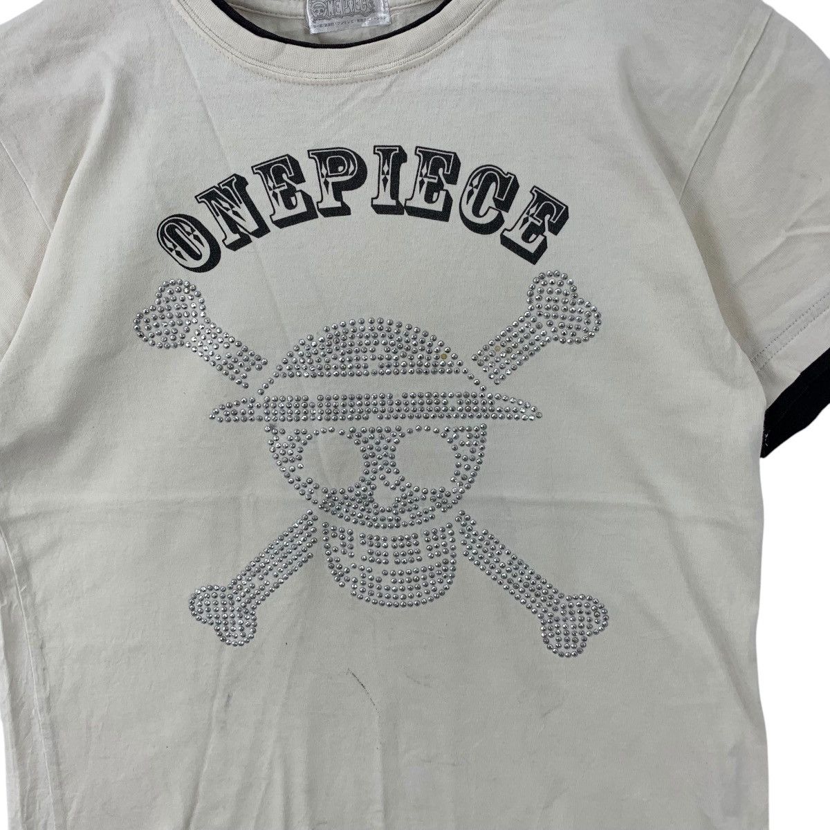 One Piece ONE PIECE ANIME Mugiwara Pirated Swarovski Logo Tee Shirt Size XS / US 0-2 / IT 36-38 - 3 Thumbnail