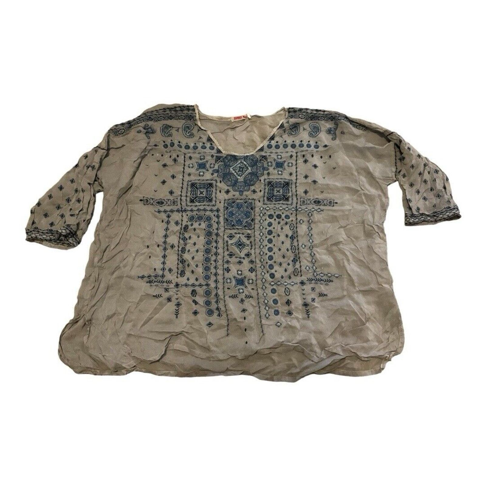 Johnny Was Johnny Was Embroidered Top Size XL / US 12-14 / IT 48-50 - 1 Thumbnail