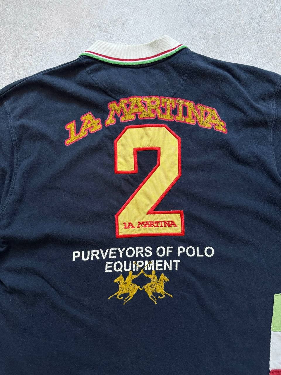 La Martina Vintage La Martina Italia Polo Team Polo T Shirt Rugby Size US XL / EU 56 / 4 - 3 Thumbnail