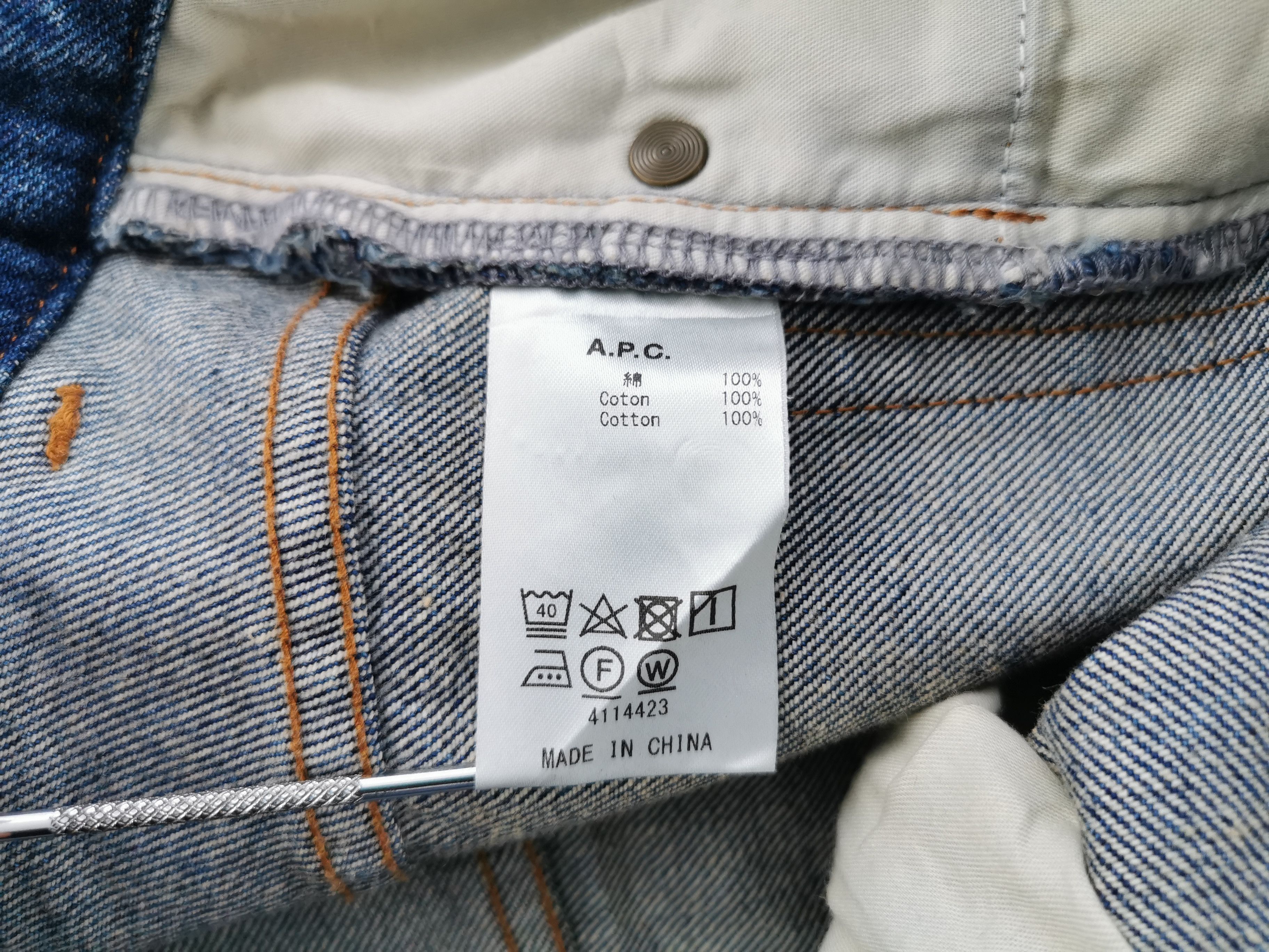 A.P.C. Distressed Vintage Size 24 A.P.C. Cut Off Denim Jeans Size 26" / US 2 / IT 38 - 8 Thumbnail