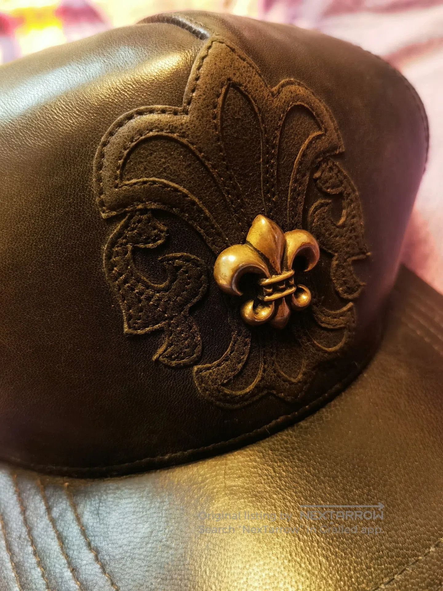 Chrome Hearts Chrome Hearts Patchwork Leather Trucker Hat. Size ONE SIZE - 3 Thumbnail