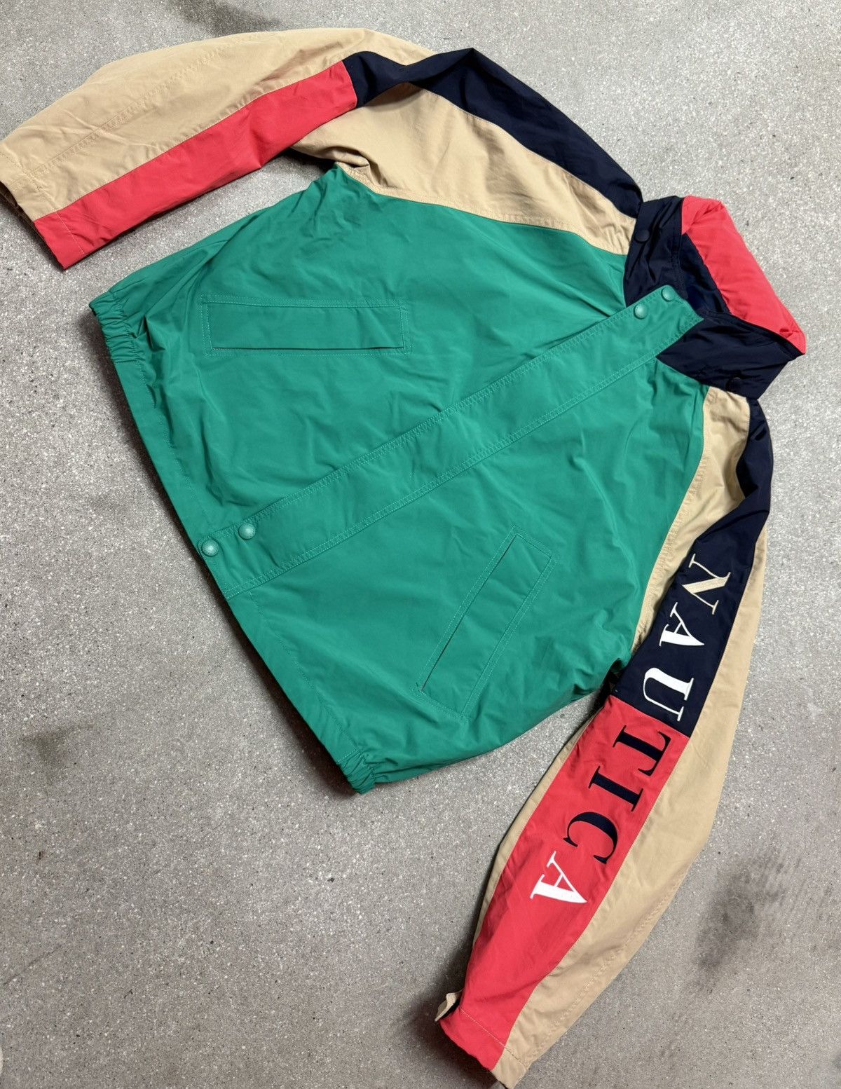 Nautica Nautica Reissue Nylon Colorblocked Jacket J Class Size US XL / EU 56 / 4 - 1 Thumbnail