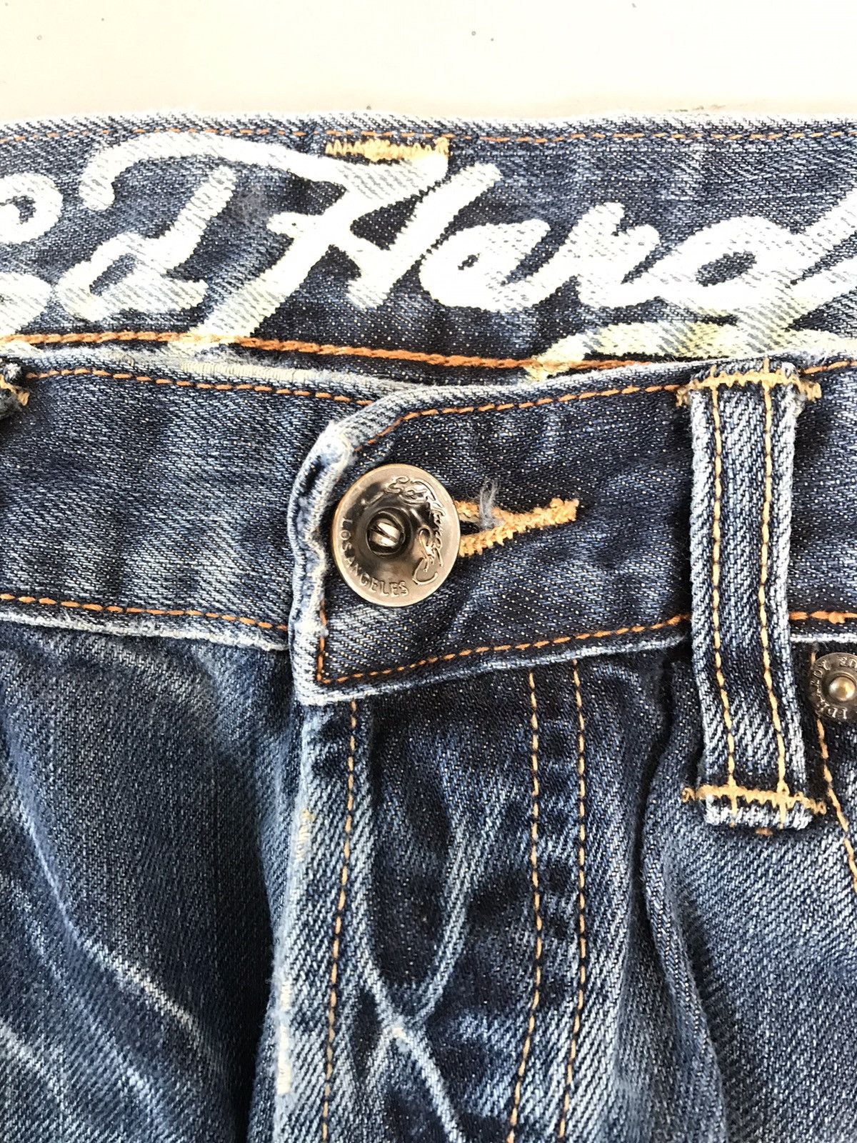 Ed Hardy × Vintage Vintage Ed hardy printed denim Size US 33 - 6 Thumbnail