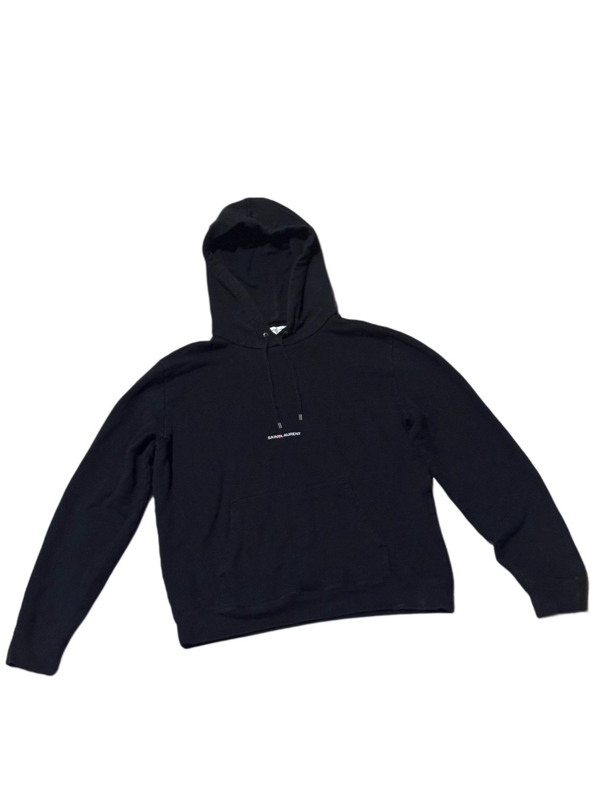 Saint Laurent Logo Print Hoodie