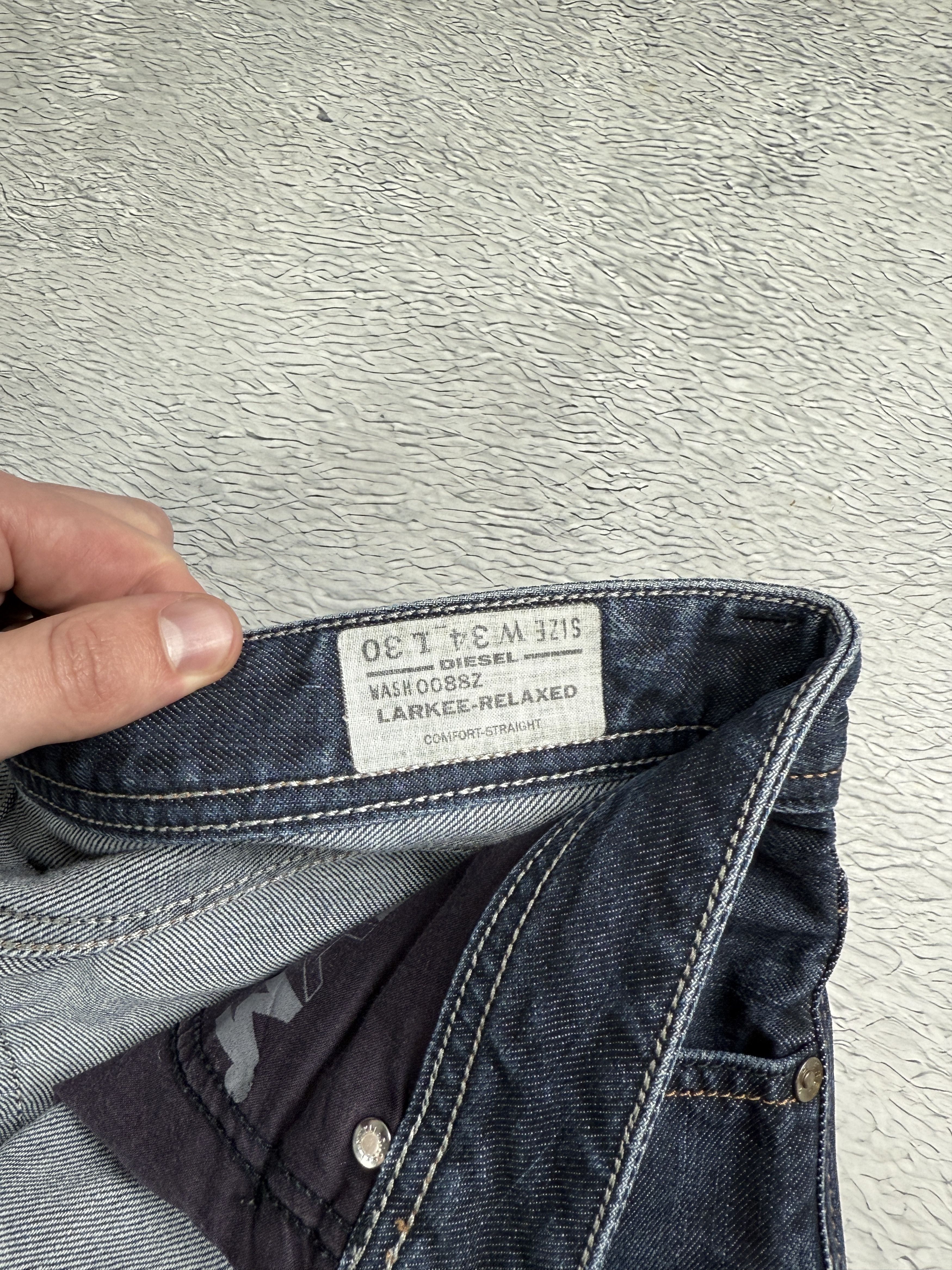 Diesel Diesel Jeans Lakree Relaxed 0088Z Comfort Straight Fit Blue Size US 34 / EU 50 - 8 Thumbnail