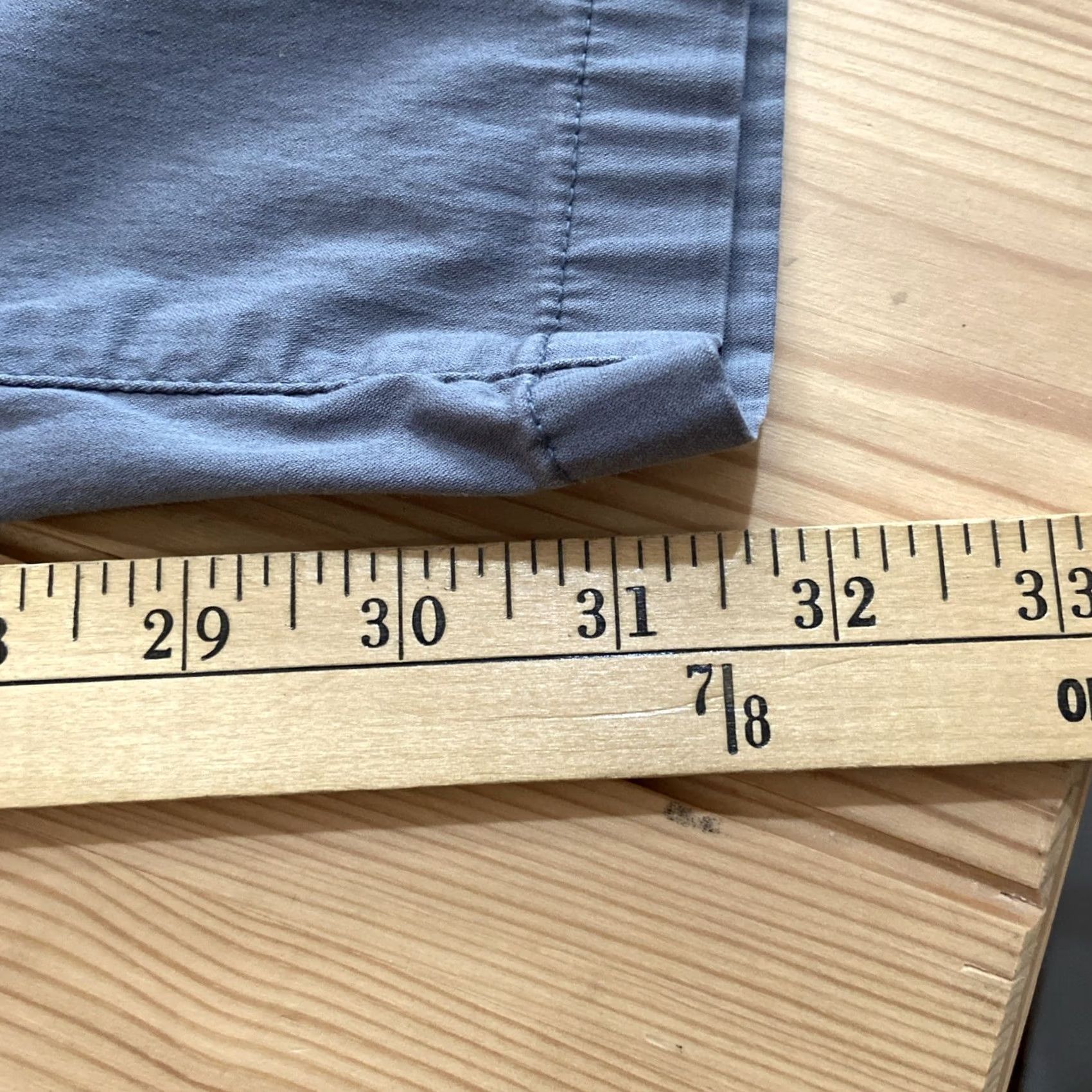 Vintage Birddogs Pants Mens 36x34 Gray Chino Five Pocket Casual Regular Inseam 33" Beltless? (Pattern: Solid) Size US 36 / EU 52 - 4 Thumbnail