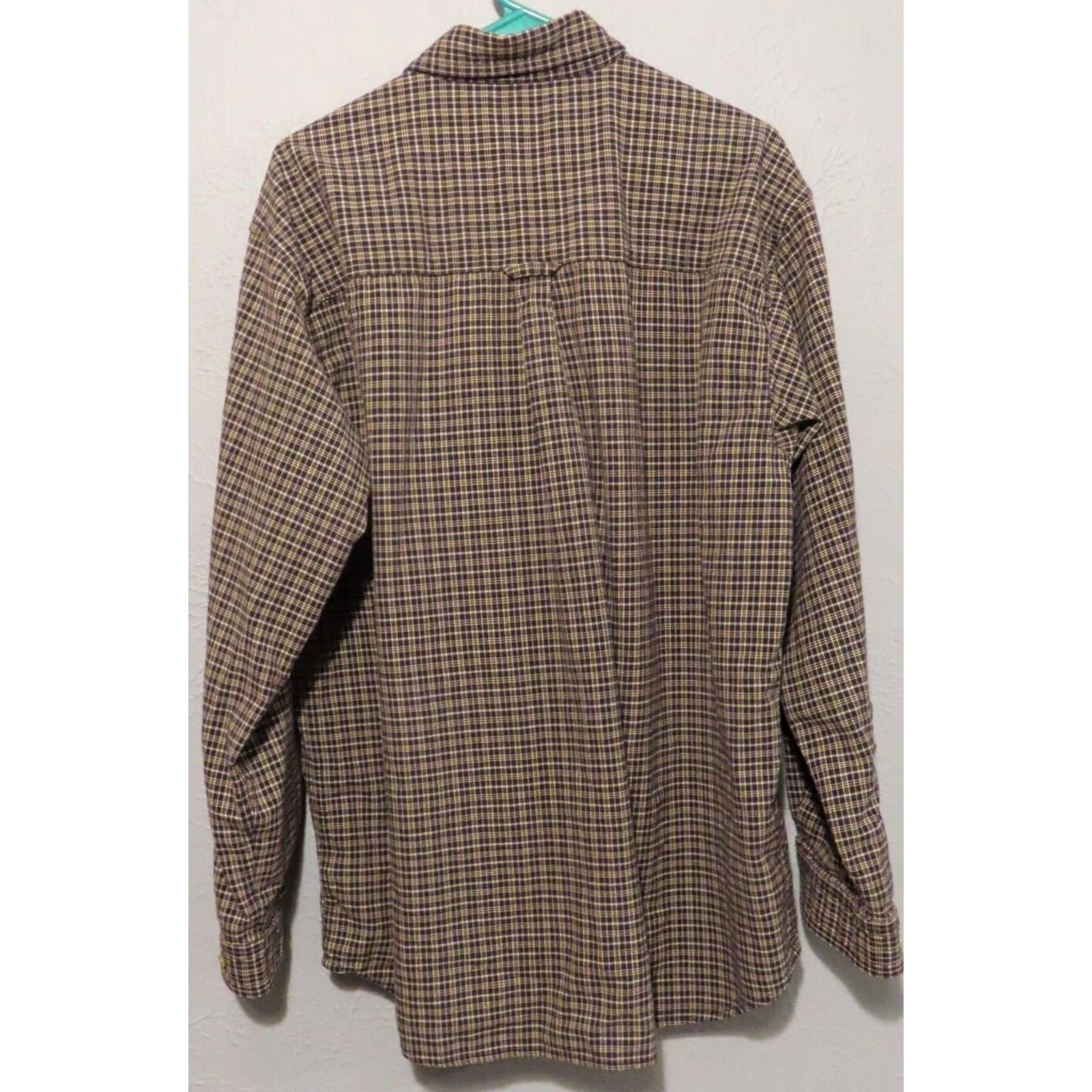 Vintage Columbia Button-Up Shirt Men's XL Plaid Knit Cotton Long Sleeve Blue Regular Size US XL / EU 56 / 4 - 6 Thumbnail