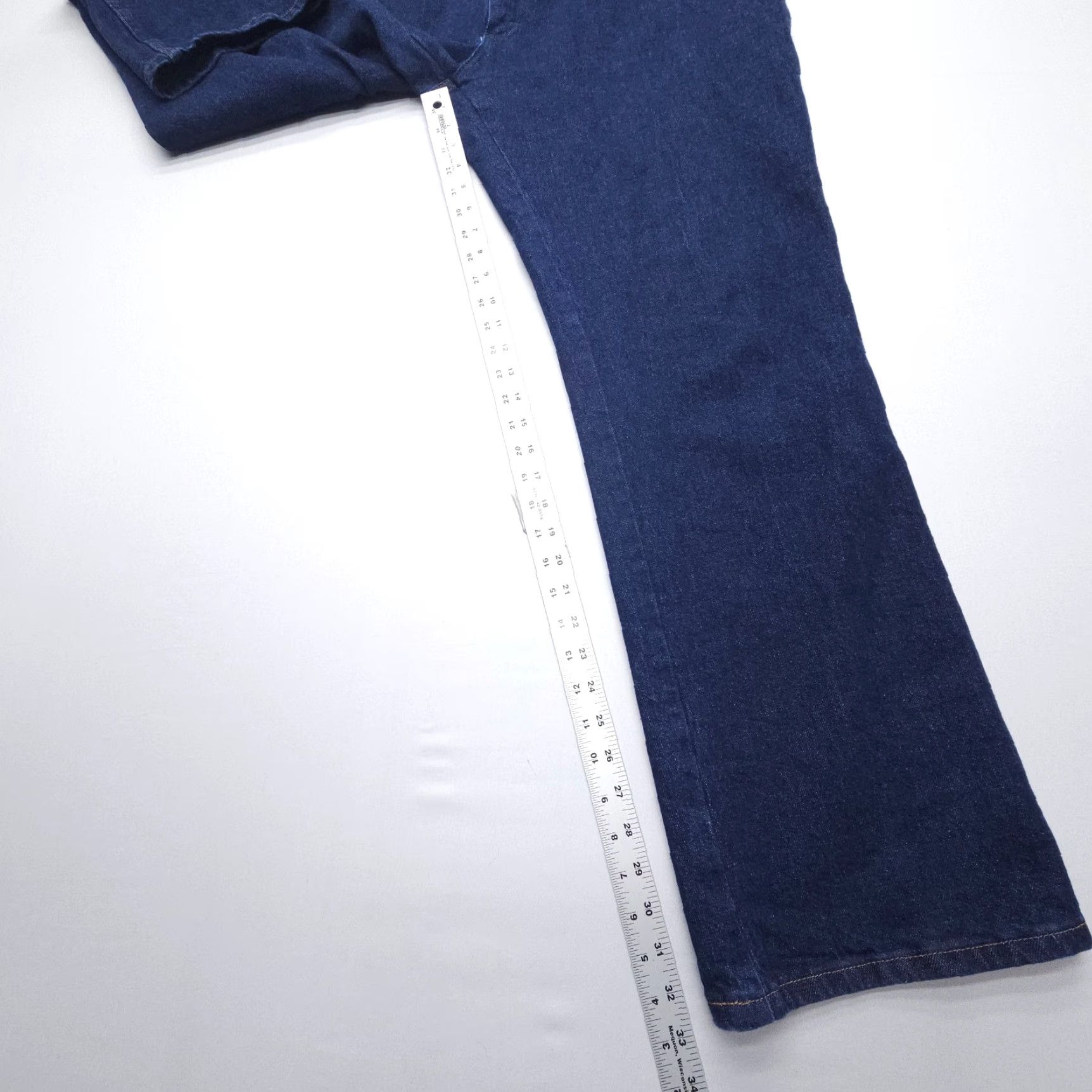 Wrangler Wrangler Cowboy Cut Jeans Mens 42 x 34 Dark Wash Denim Workwear EUC Jeans Size US 42 / EU 58 - 5 Thumbnail