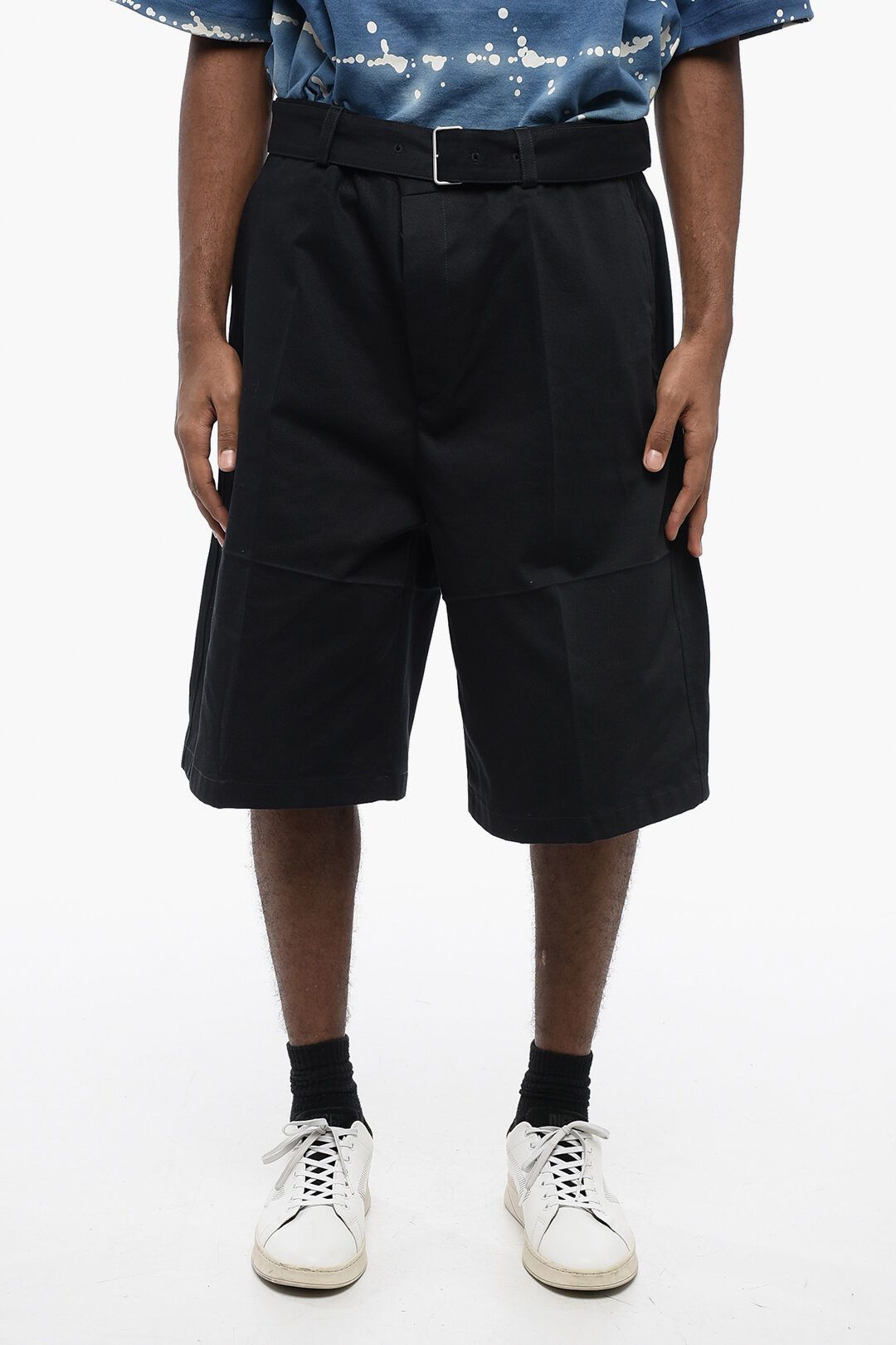 Jil Sander og1mm0625 Twill Cotton Short in Black Size US 28 / EU 44 - 1 Thumbnail