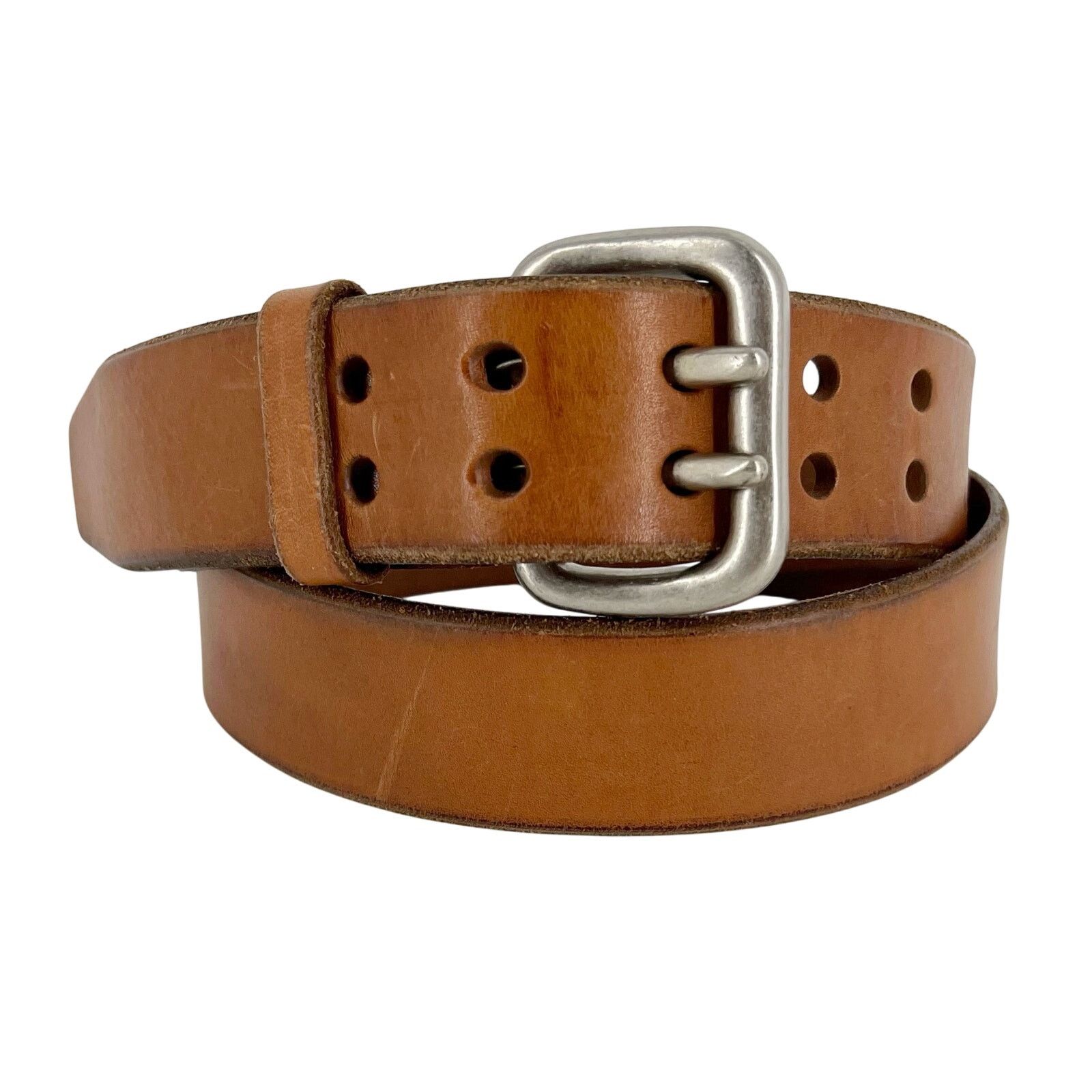 Fossil Y2K Fuel by Fossil double prong belt 2000s vintage Size 36 - 1 Thumbnail