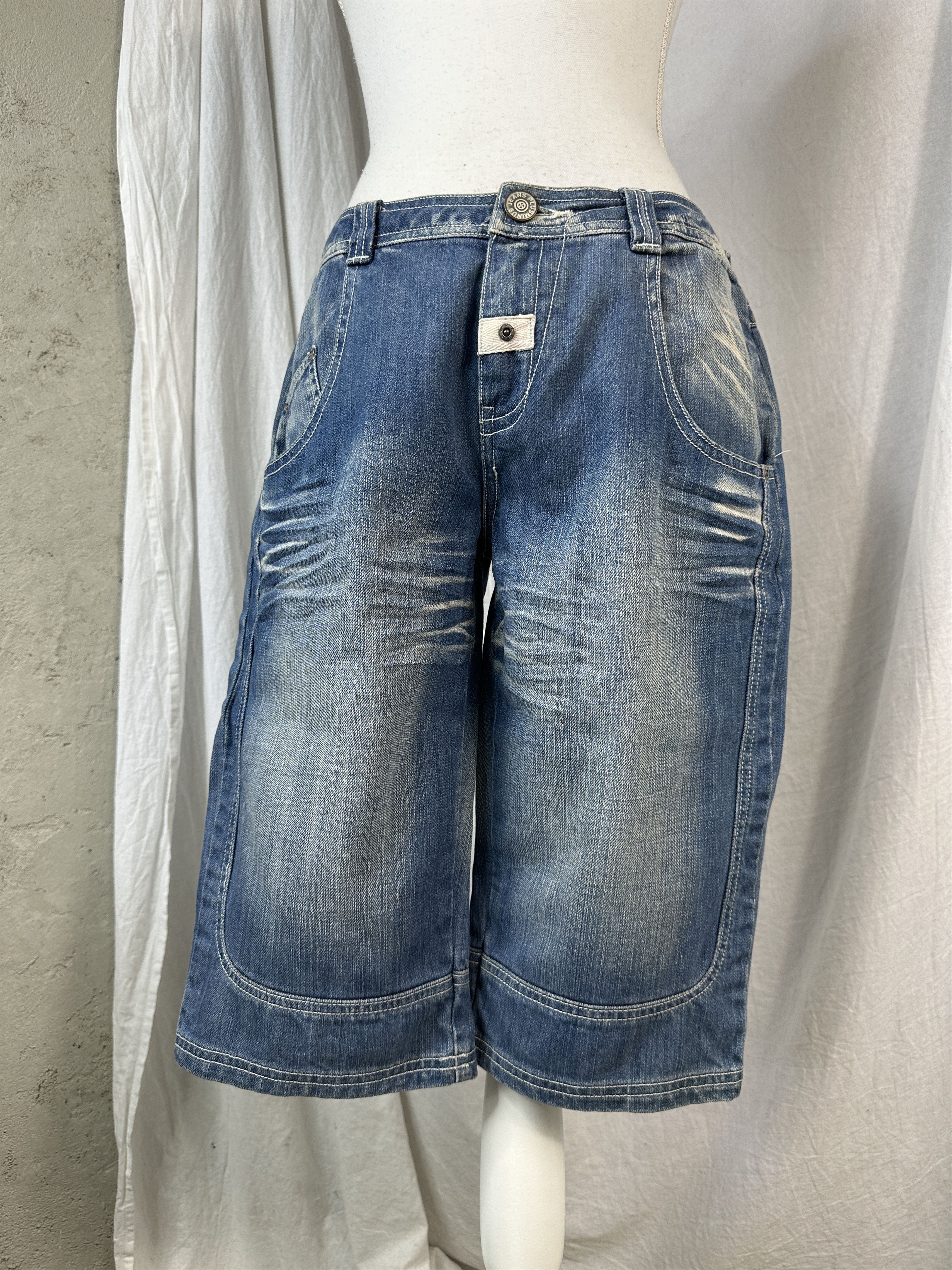 Vintage Jorts Streetwear Casual Denim Faded Vintage Shorts Size US 36 / EU 52 - 4 Thumbnail