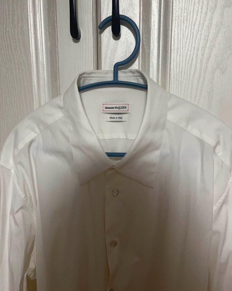 Alexander McQueen Alexander McQUEEN size 17 Men's long - sleeve white shirt Size US XL / EU 56 / 4 - 4 Thumbnail