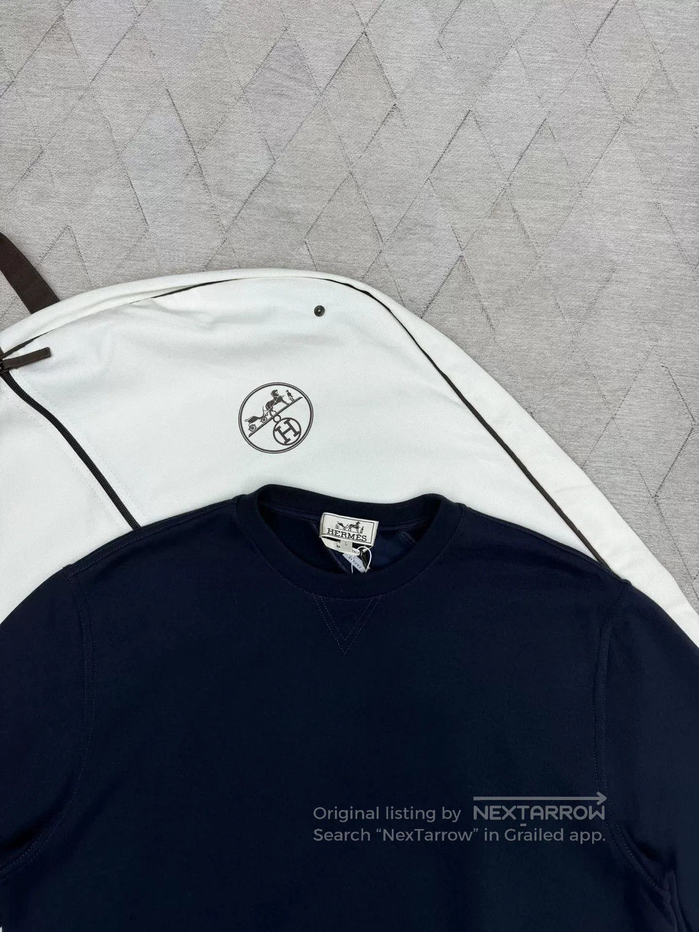 Hermes Hermes 2024 SS Spliced Short-Sleeve Sweatshirt. Size US L / EU 52-54 / 3 - 2 Thumbnail