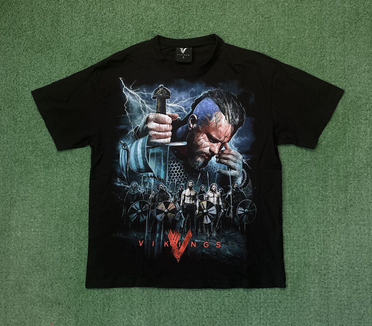 Other × Vintage Vikings Print Black Tee Movie Size US L / EU 52-54 / 3 - 1 Thumbnail