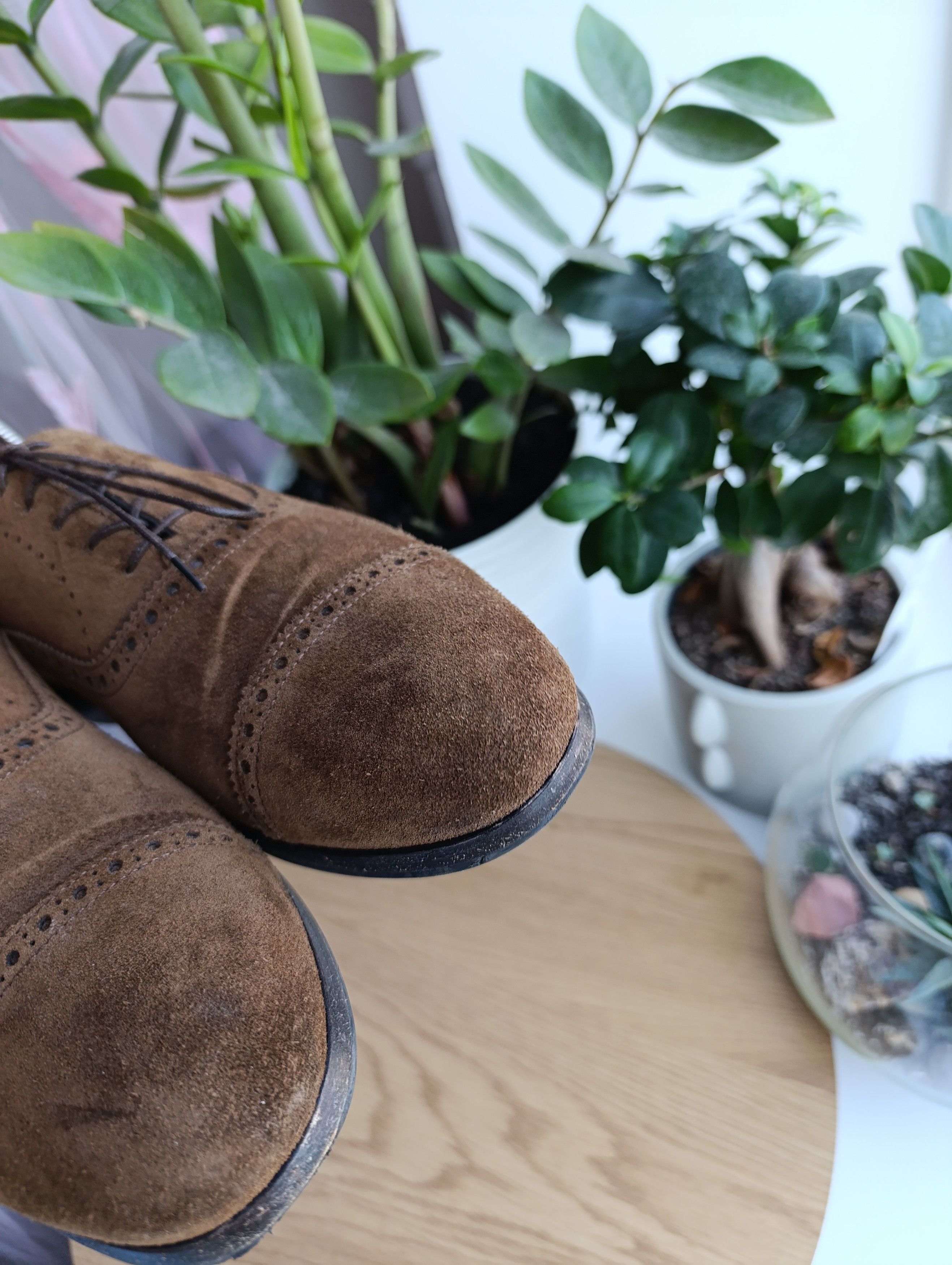 Designer × Santoni SANTONI MENS SUIDE OXFORD Size US 8.5 / EU 41-42 - 8 Thumbnail