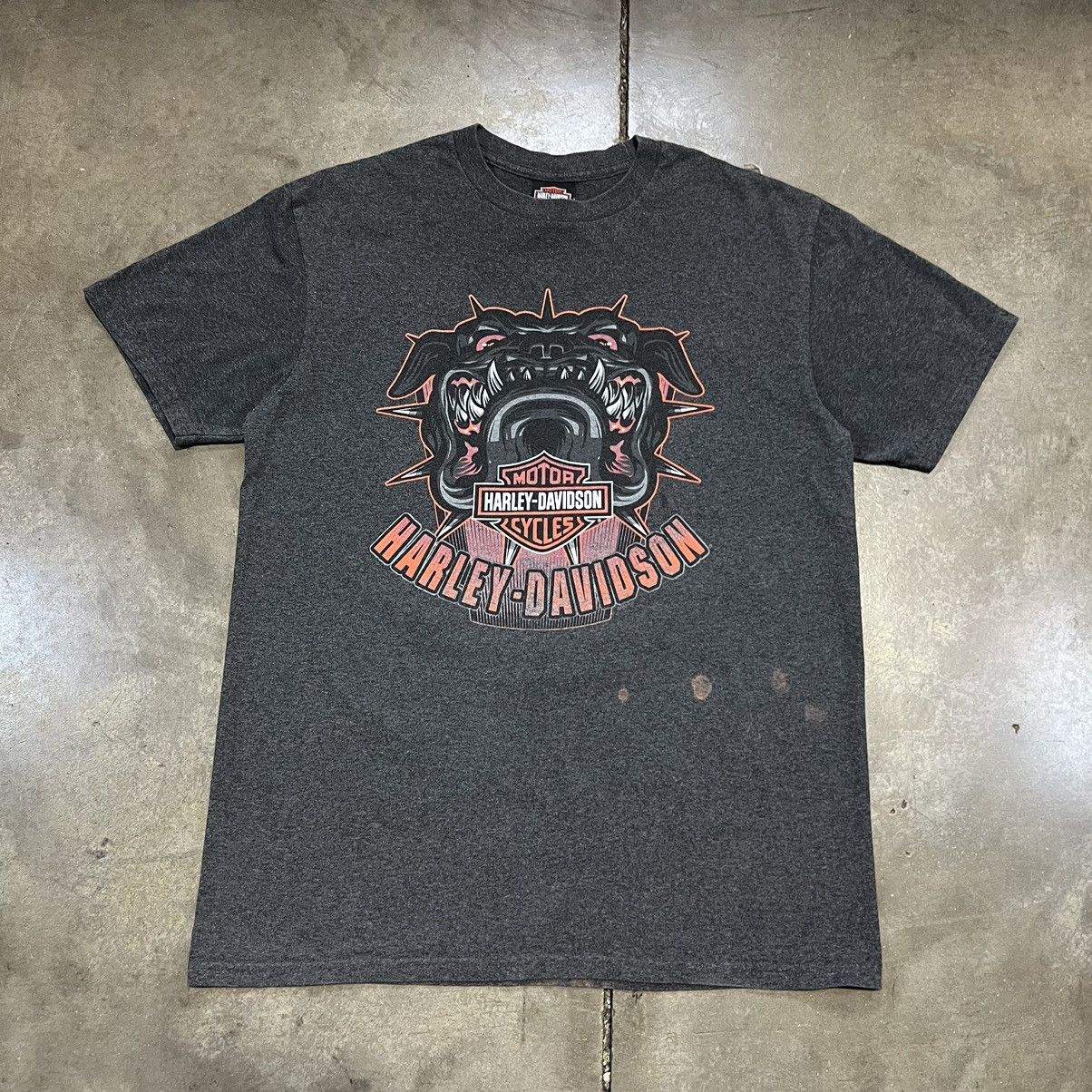 Harley Davidson × Vintage Vintage Harley Davidson Biker Tee Wisconsin Bulldog Faded Size US L / EU 52-54 / 3 - 1 Thumbnail