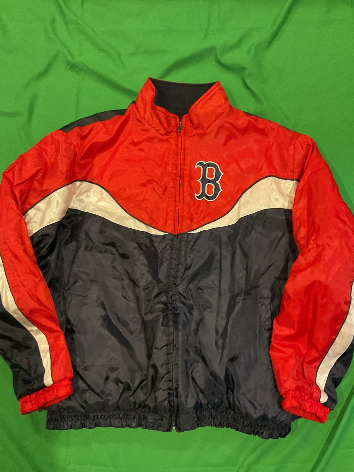 Vintage Boston Red Sox windbreaker reversible jacket