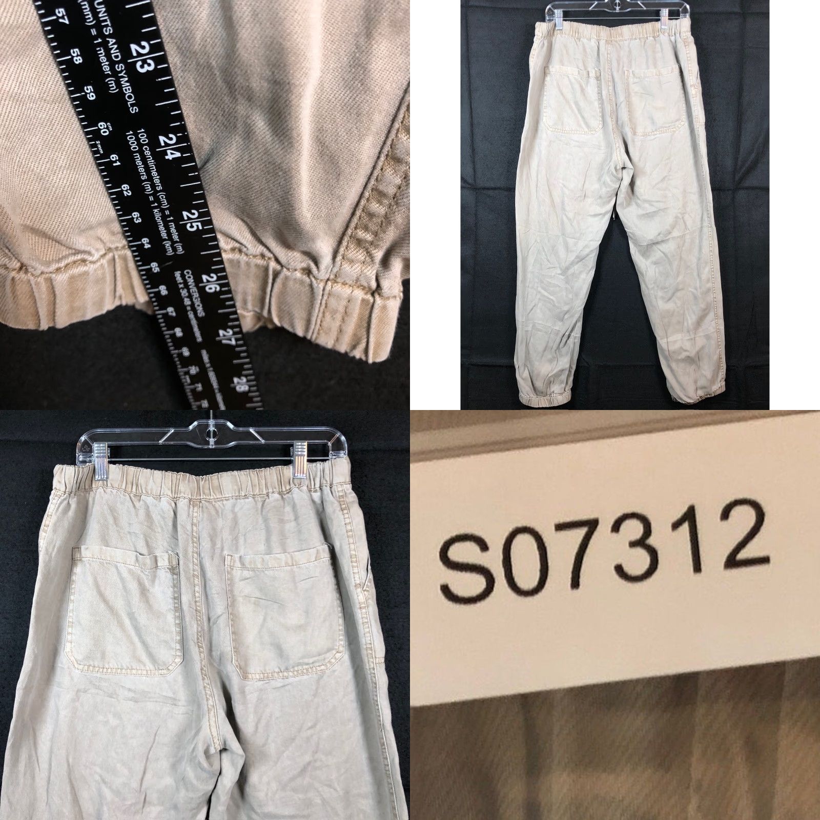 Vintage Sundance Womens Pants Green High Rise Jogger Minimalist Streetwear M Size 29" - 8 Thumbnail
