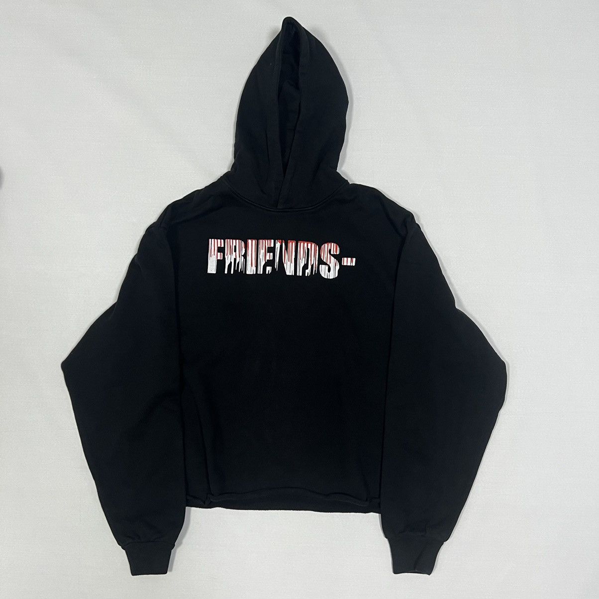 Vlone friends clearance hoodie black