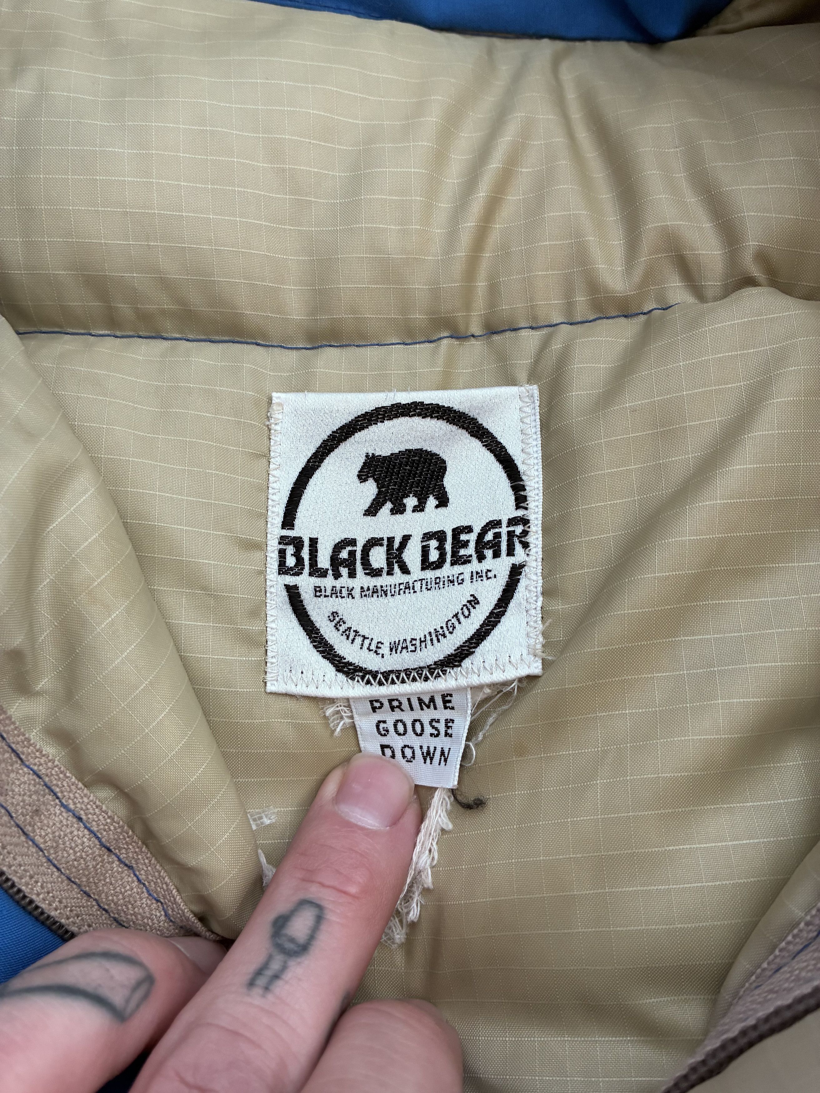 Other Vintage Black Bear Goose Down Puffer Jacket Size US XL / EU 56 / 4 - 3 Thumbnail