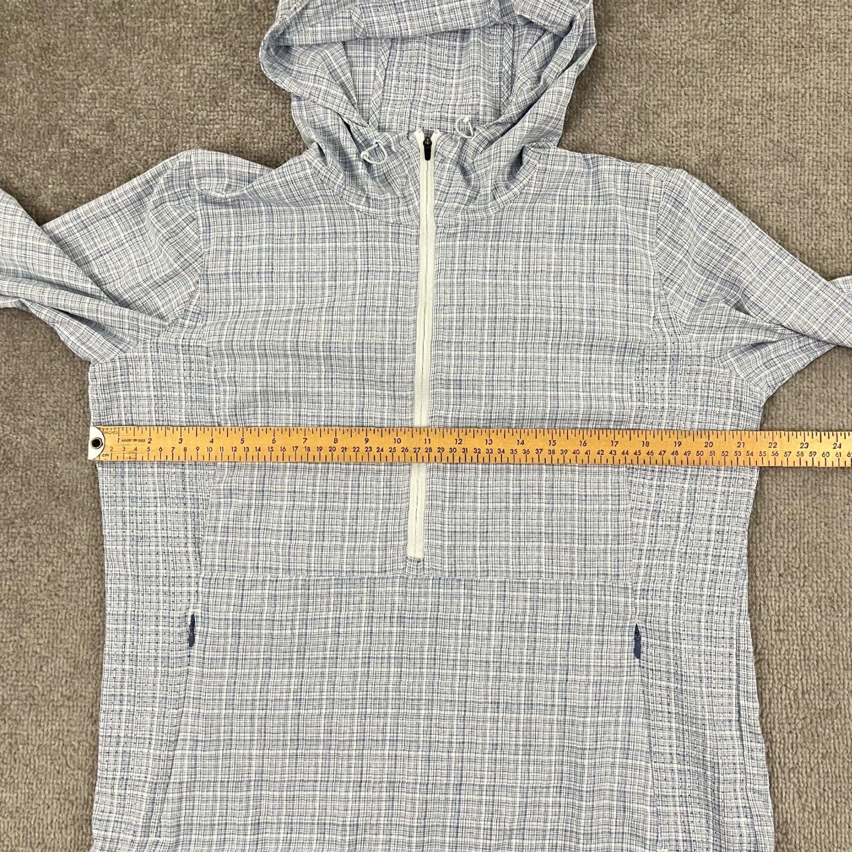 Vintage Huk Tide Point Jacket Womens Medium Blue 1/2 Half Zip Hooded Fishing Pullover Shirt Womens Regular Blue Size M / US 6-8 / IT 42-44 - 5 Thumbnail