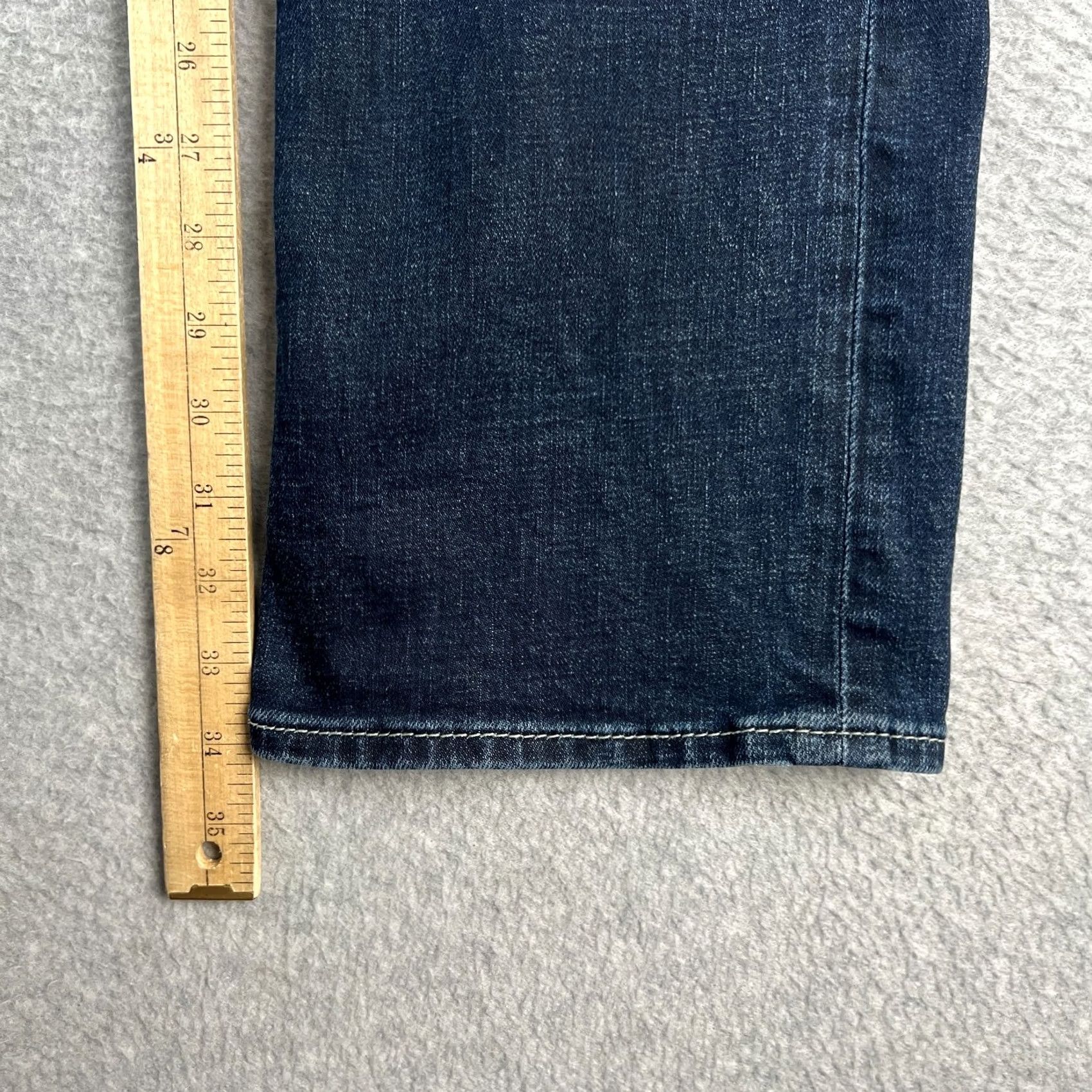 Vintage Buckle BKE Jake Straight Jeans Mens 30x34 Blue Stretch Denim Pants Thick Stitch Size US 31 - 7 Thumbnail