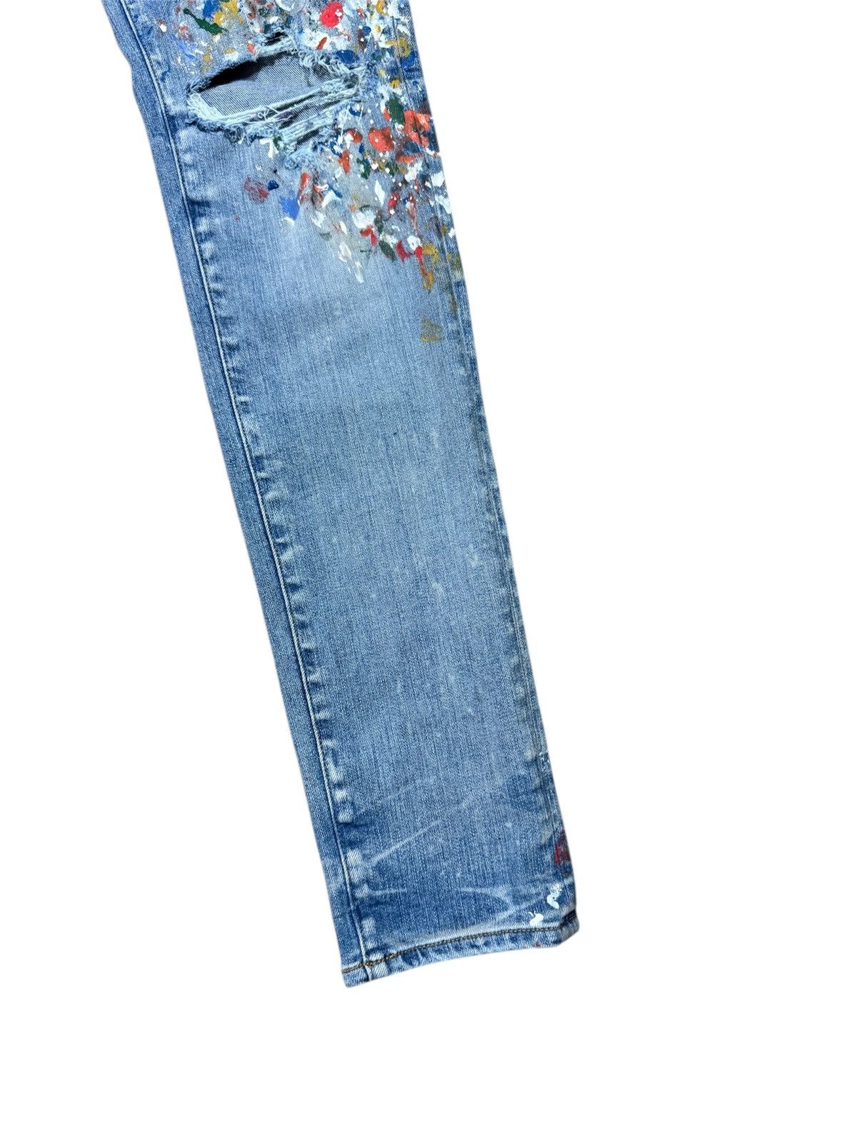 Amiri Amiri Skinny Painter Jeans Blue Size 31 Size US 31 - 4 Thumbnail