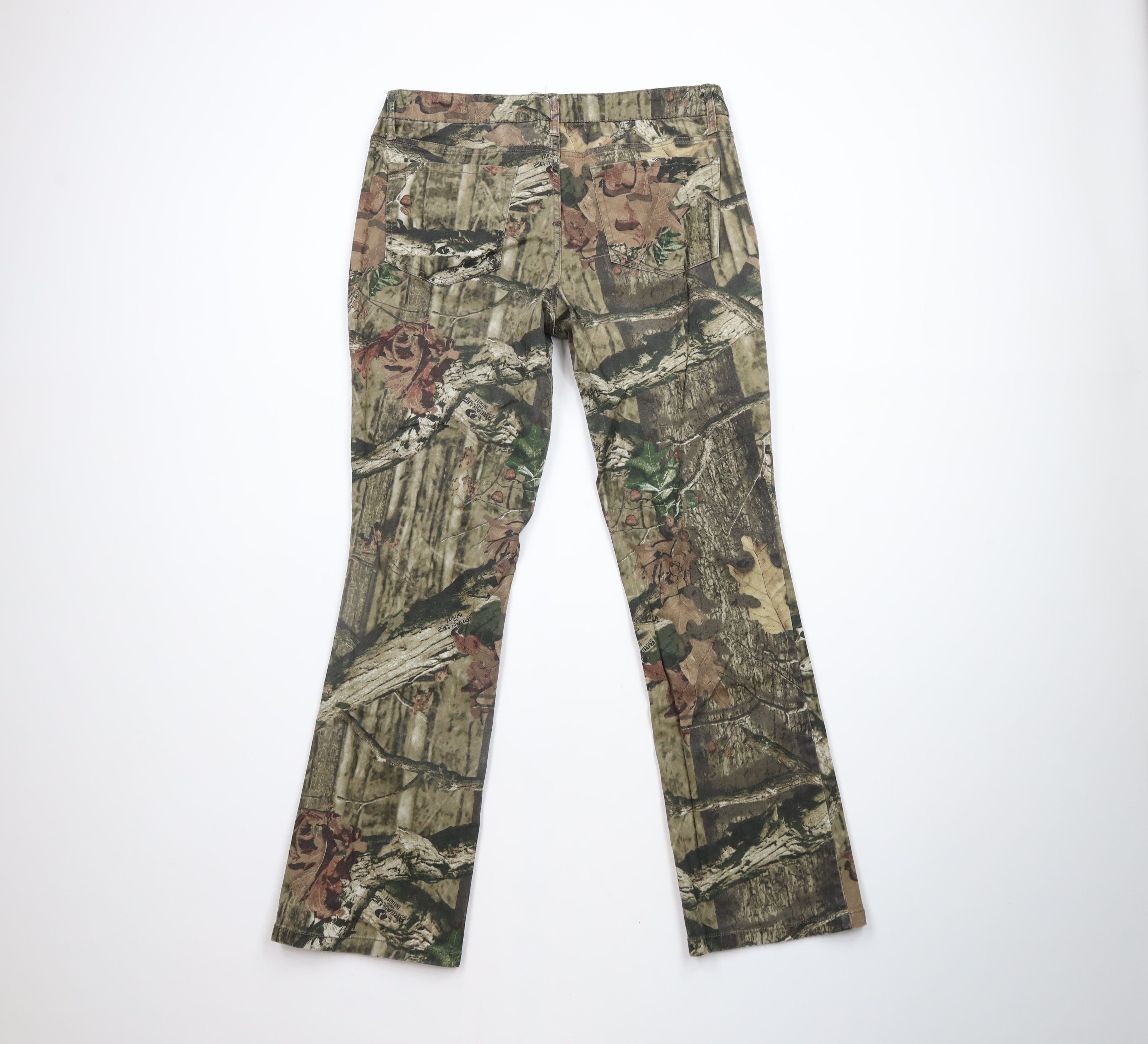Mossy Oaks × Vintage Vintage Mossy Oak Camouflage Stretch Flared Wide Leg Pants Size 34" / US 12 / IT 48 - 7 Thumbnail
