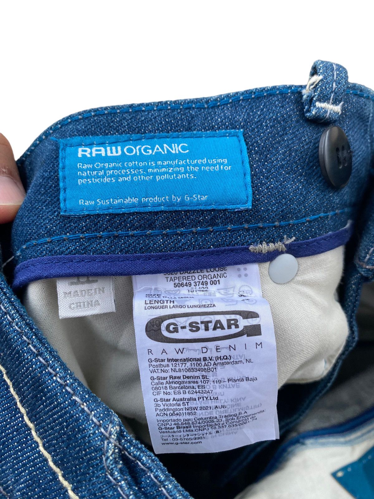 G-Star G Raw Dazzle Loose Tappered Organic Pant Size US 31 - 10 Thumbnail