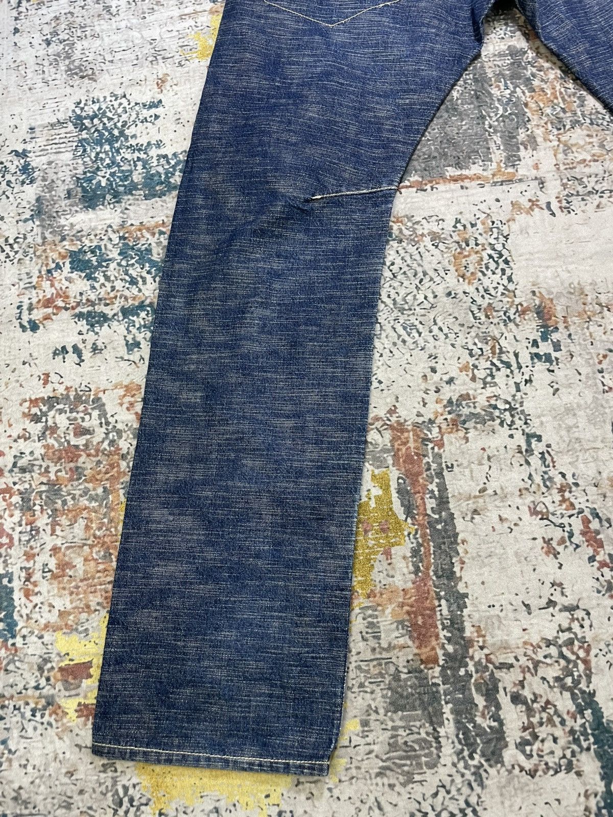 Japanese Brand Vintage Wild Khakis Patchwork Denim Jeans Size US 34 / EU 50 - 6 Thumbnail