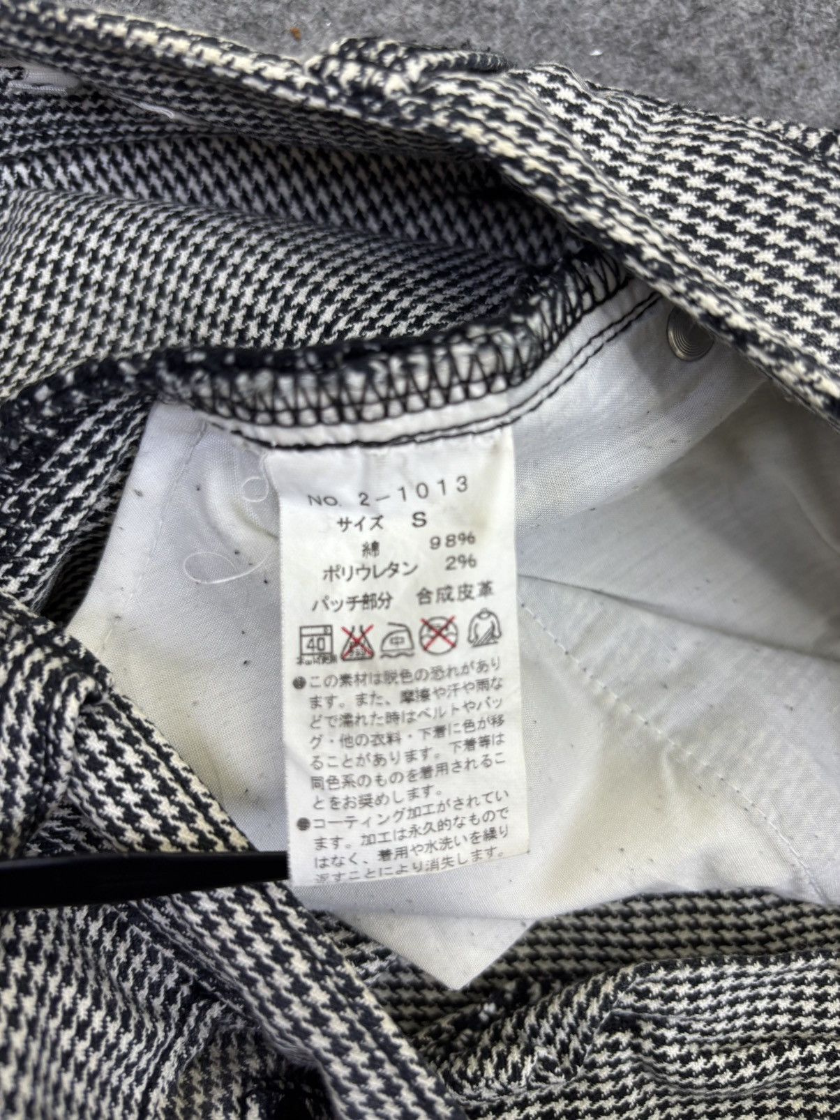 Japanese Brand semanticdesign Houndstooth Embroidery Stretchable Pant K18 Size US 30 / EU 46 - 16 Thumbnail