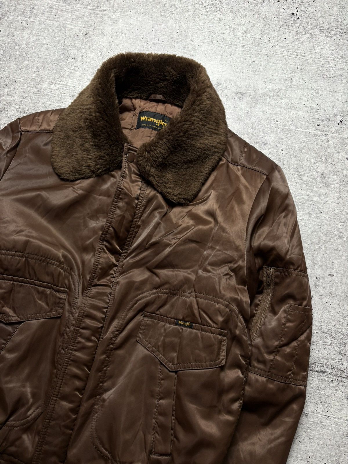 Wrangler Vintage Wrangler Aviator Jacket USA Size US L / EU 52-54 / 3 - 2 Thumbnail