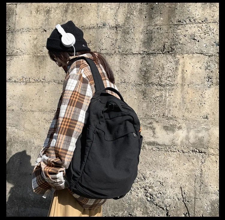 Japanese Brand High Streets Canvas Backpack Size ONE SIZE - 1 Thumbnail