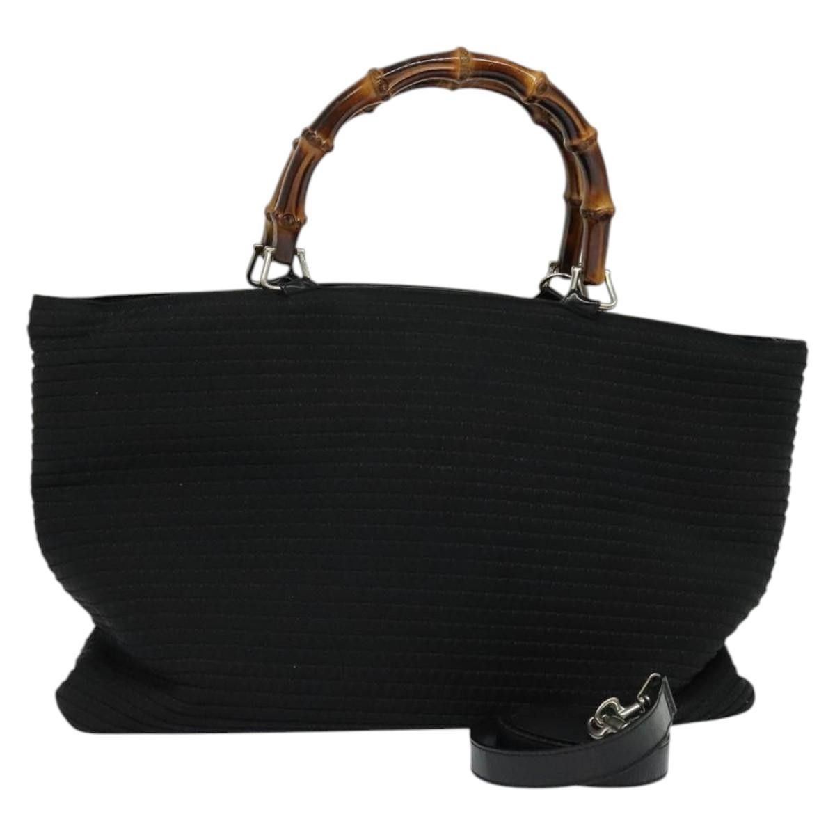 Gucci Gucci Vintage Bamboo Handle Bag Canvas Size ONE SIZE - 1 Thumbnail