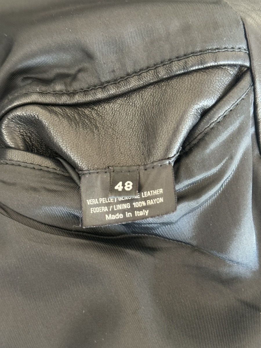 Gucci Gucci SS98 by Tom Ford Black Leather Blazer Size 48R - 4 Thumbnail