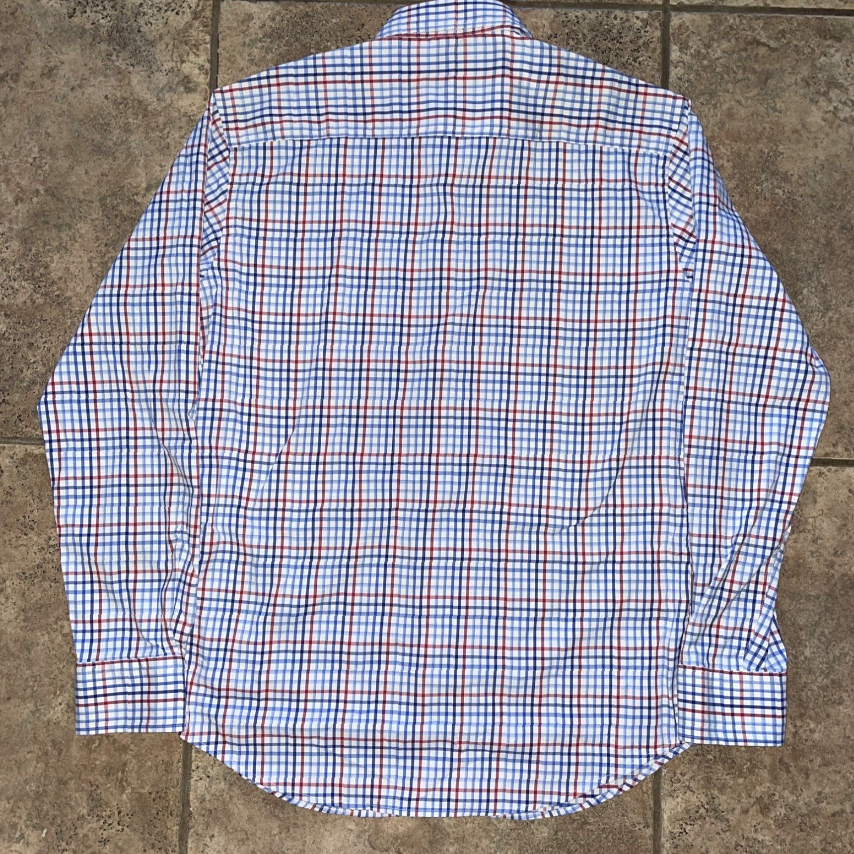 BUGATCHI Bugatchi Shaped Fit Plaid Button-Up Shirt Mens M Multicolor Long Sleeve Button-Up Shirt Mens M Size US M / EU 48-50 / 2 - 4 Thumbnail